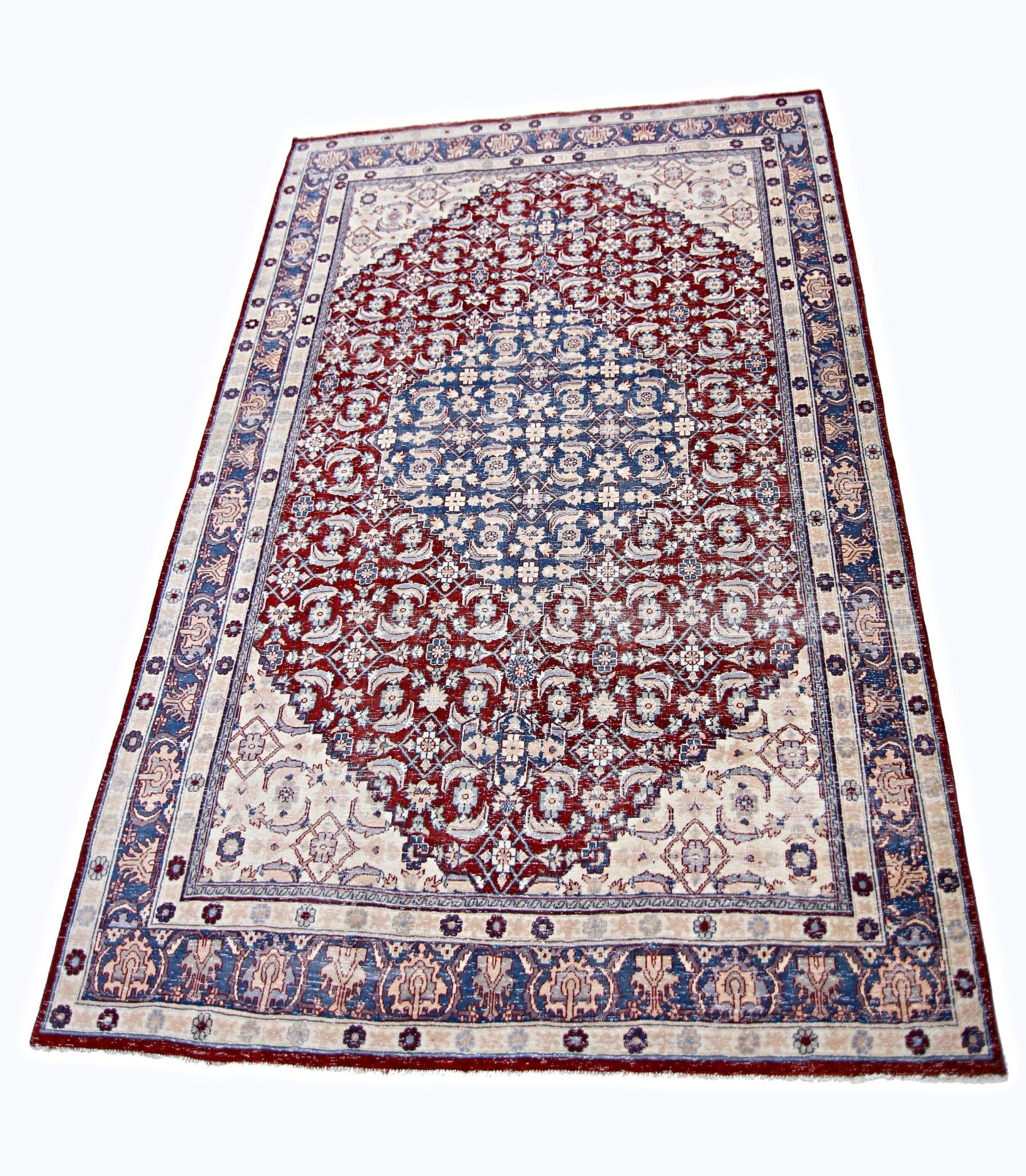 Handmade Traditional Pakistani Rug | 191 x 132 cm | 6'3" x 4'4" - Najaf Rugs & Textile