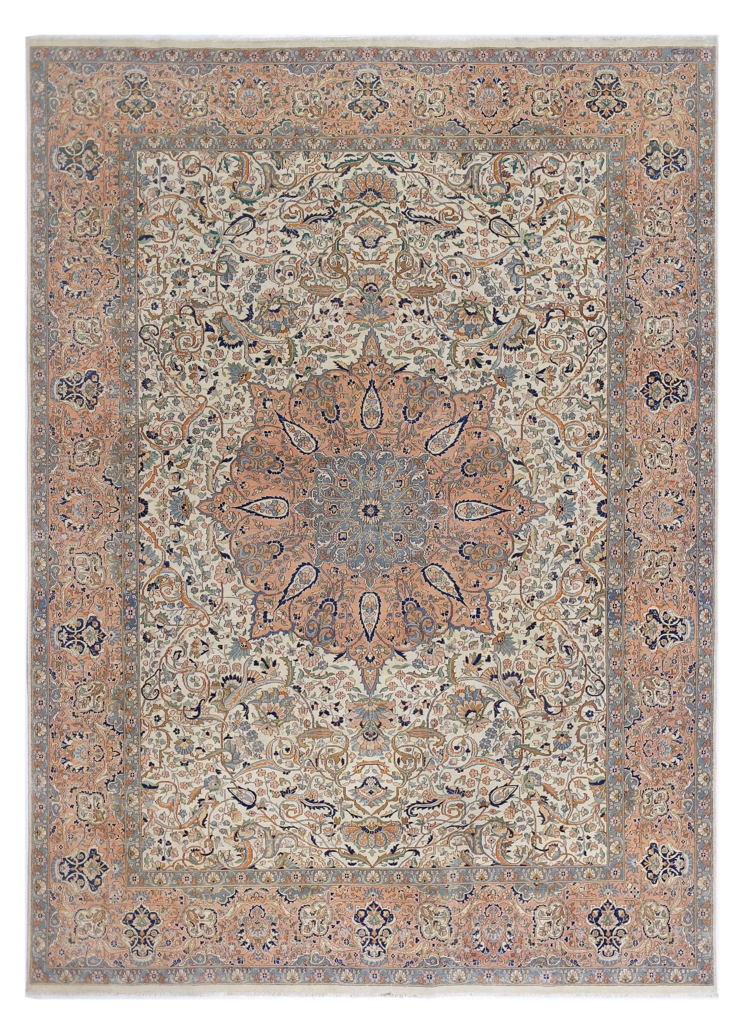 Handmade Traditional Pakistani Rug | 356 x 241 cm | 11'8" x 7'11" - Najaf Rugs & Textile