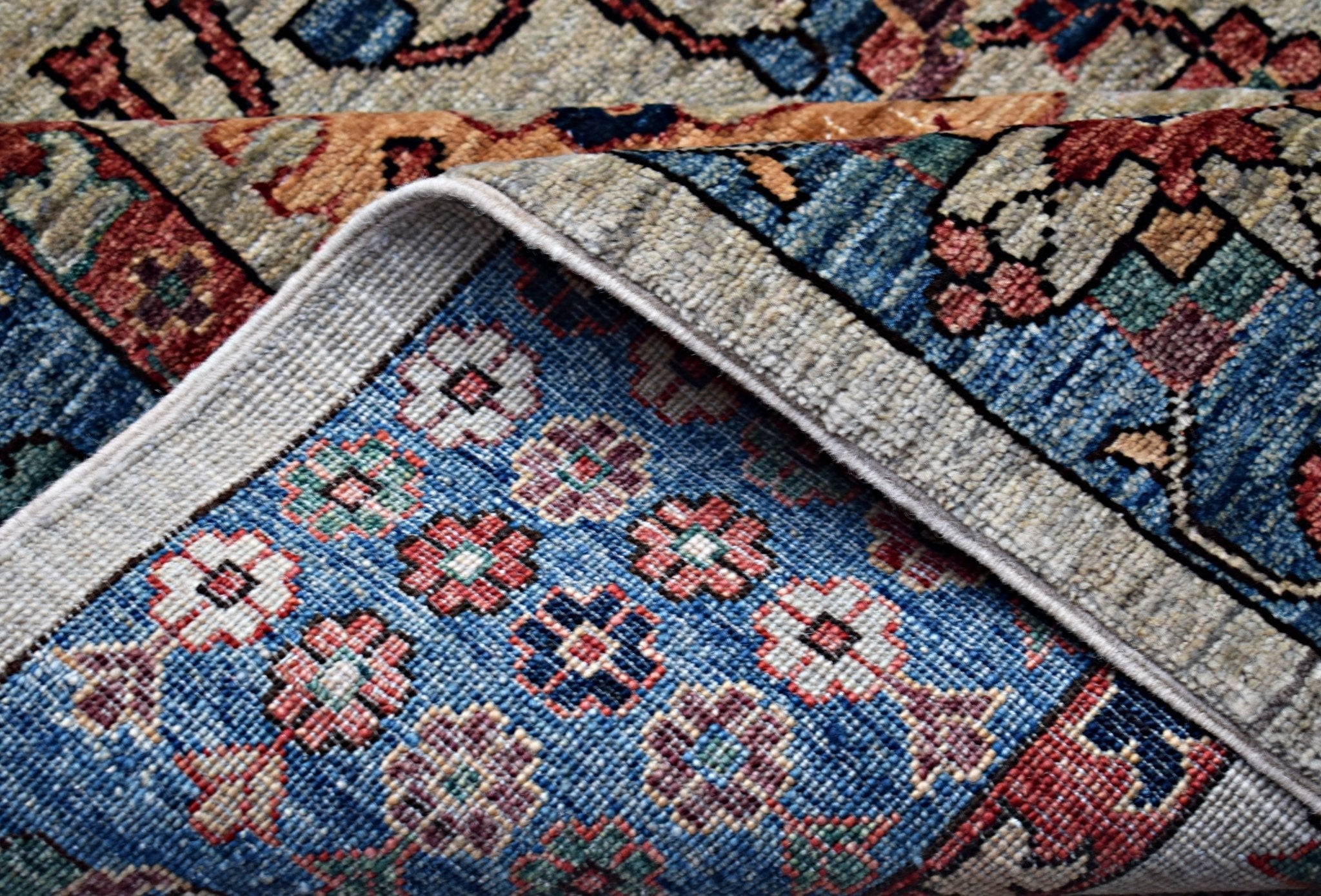 Handmade Transitional Afghan Chobi Rug | 421 x 305 cm | 13'10" x 10' - Najaf Rugs & Textile