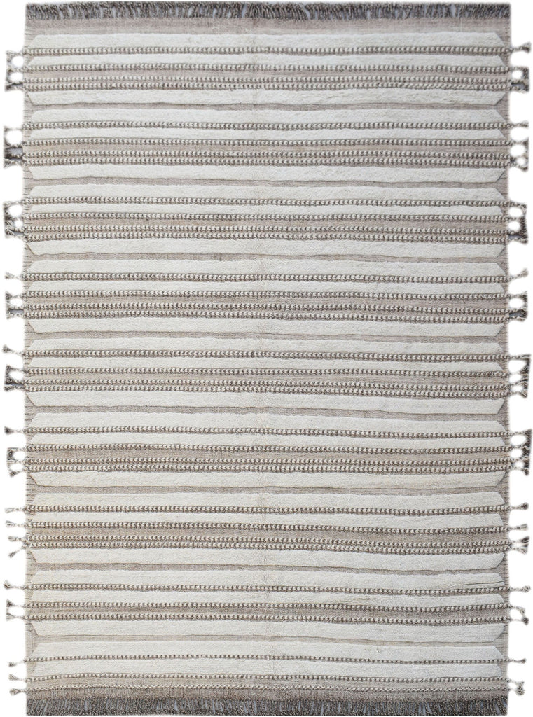 Handmade Transitional Barjasta Rug | 359 x 267 cm | 11'9" x 8'9" - Najaf Rugs & Textile