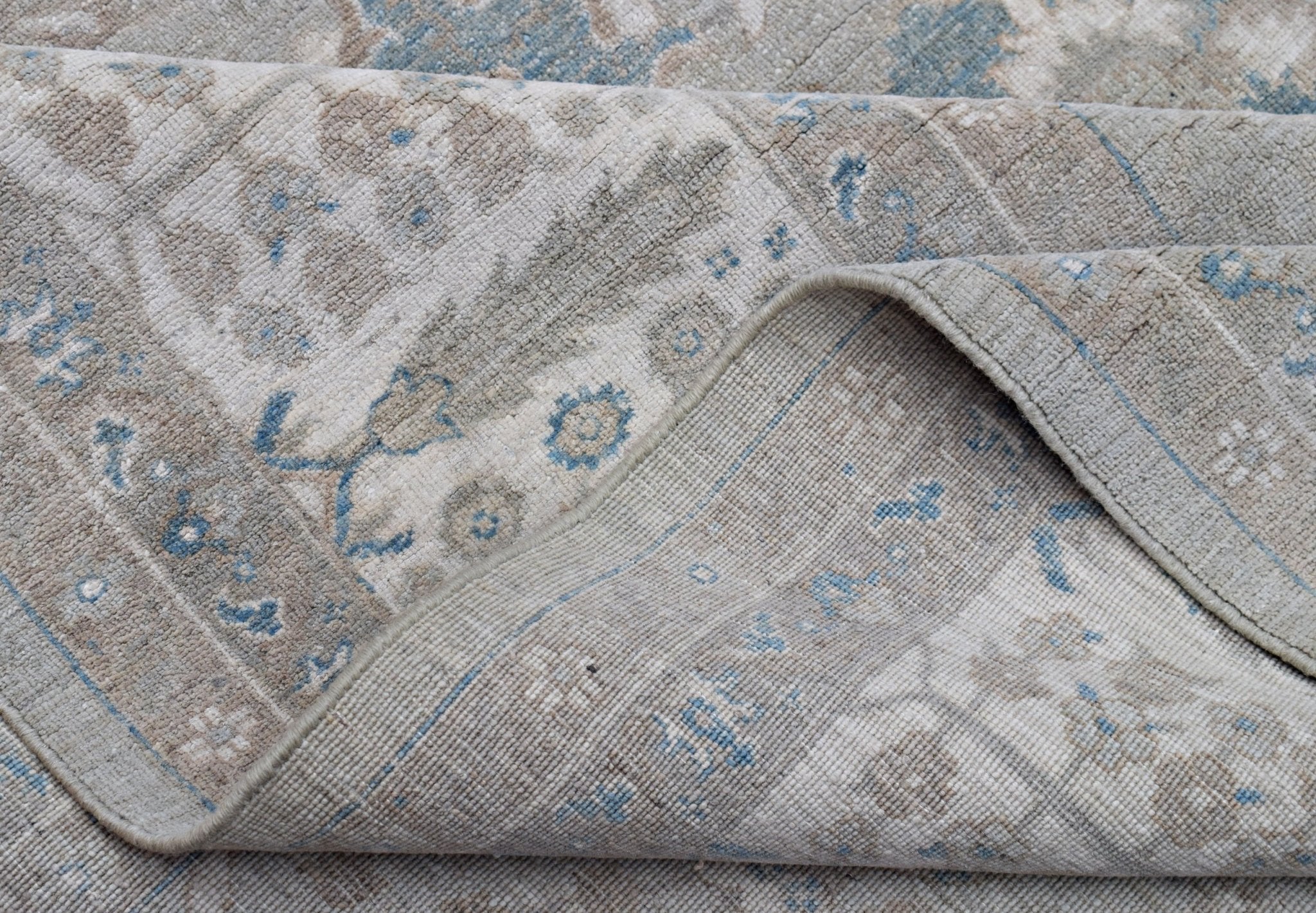 Handmade Transitional Chobi Rug | 408 x 298 cm | 13'5" x 9'9" - Najaf Rugs & Textile