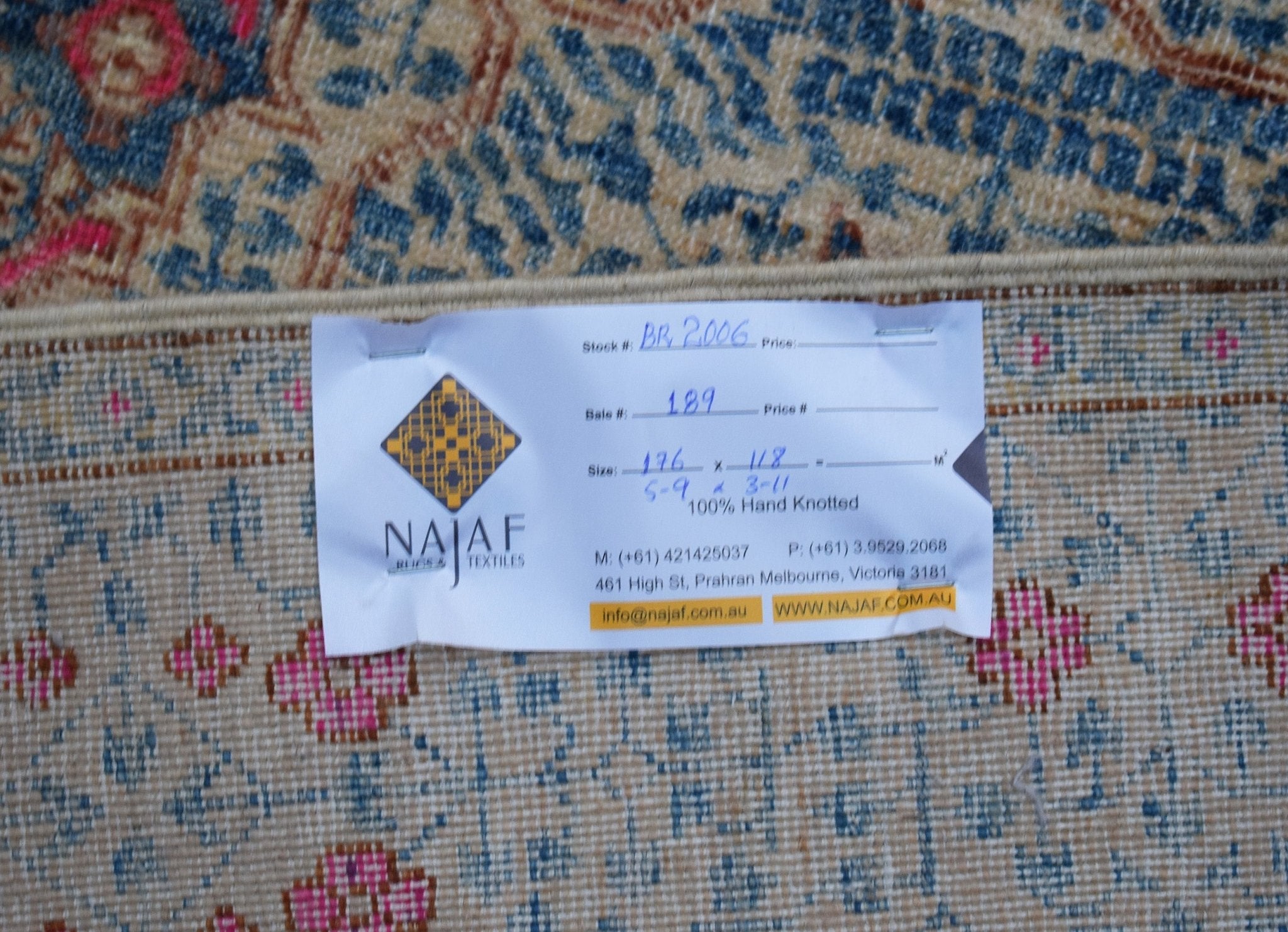 Handmade Transitional Mamluk Chobi Rug | 176 x 118 cm | 5'9" x 3'11" - Najaf Rugs & Textile