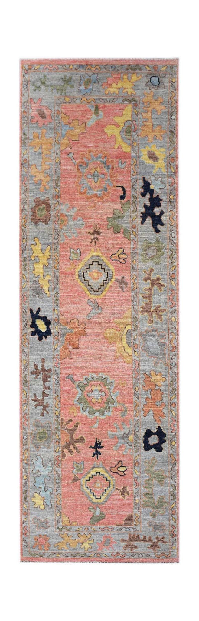Handmade Transitional Oushak Hallway Runner | 308 x 91 cm | 10'1" x 3' - Najaf Rugs & Textile