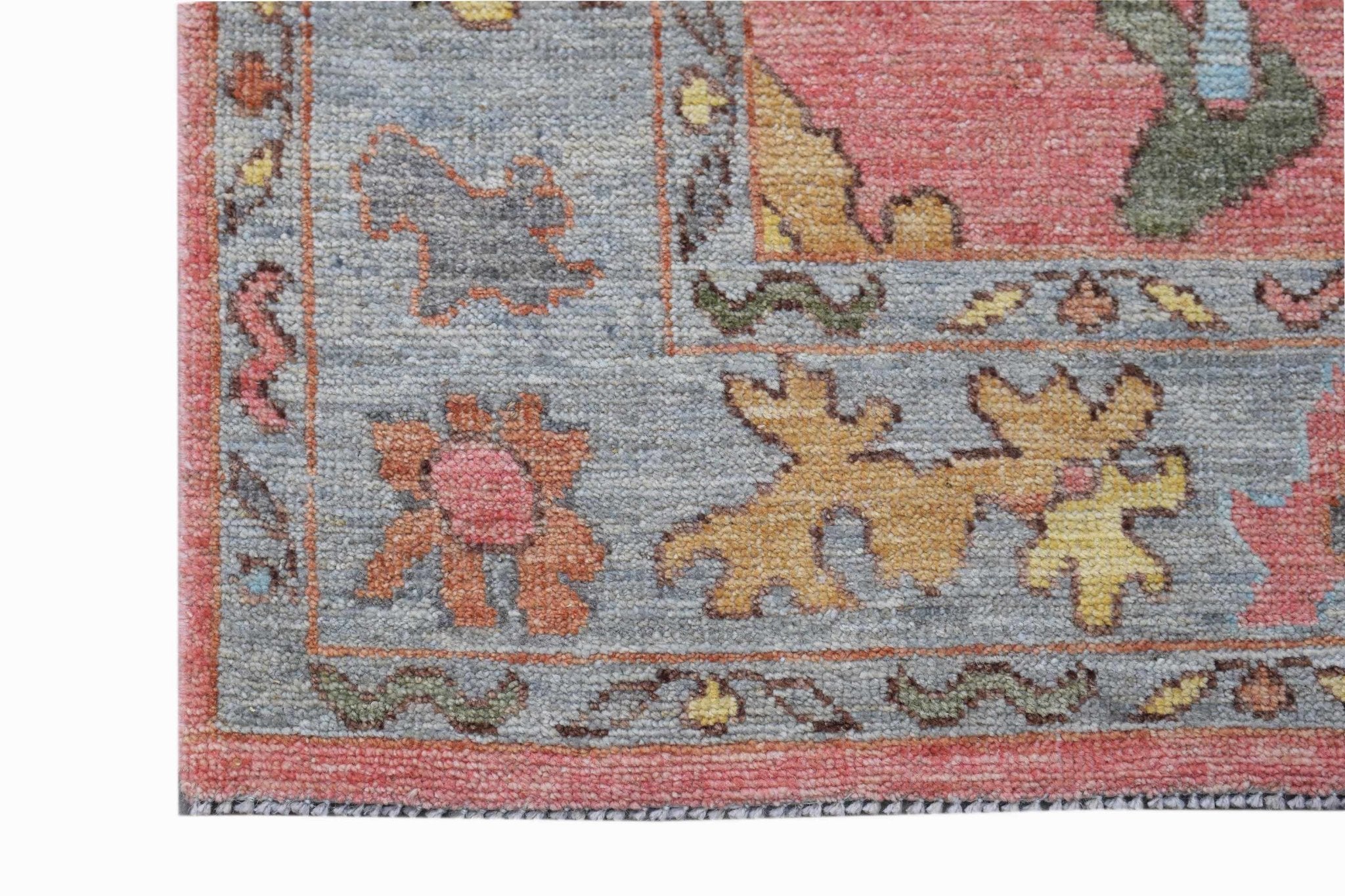 Handmade Transitional Oushak Hallway Runner | 308 x 91 cm | 10'1" x 3' - Najaf Rugs & Textile
