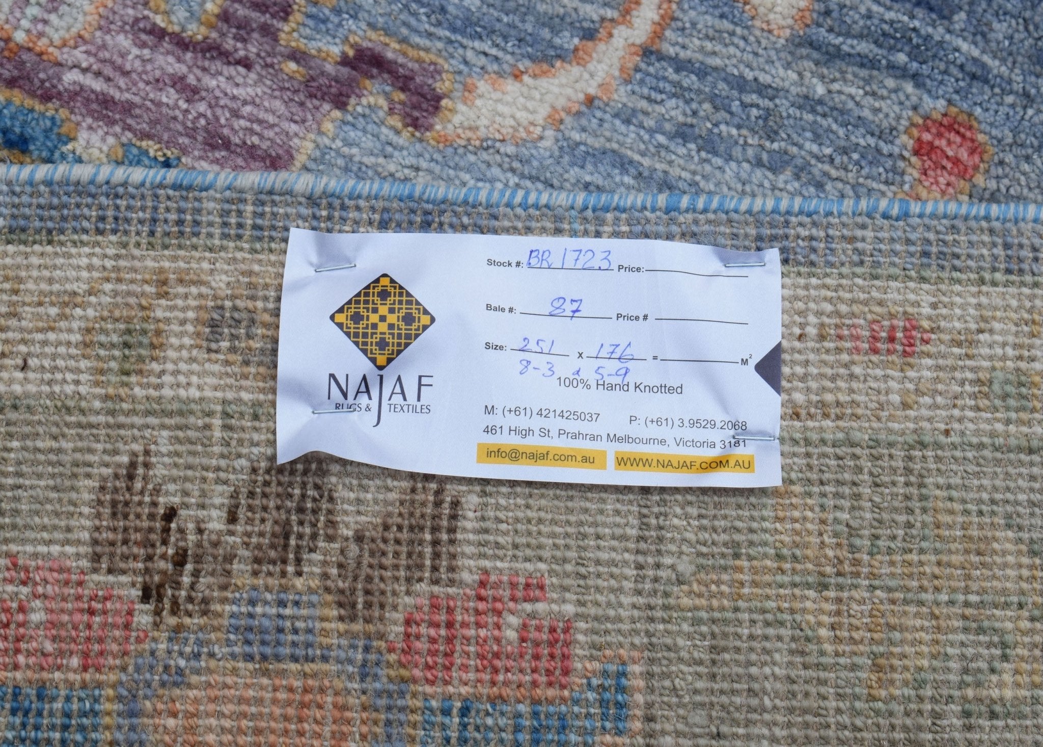 Handmade Transitional Oushak Rug | 251 x 176 cm | 8'3" x 5'9" - Najaf Rugs & Textile