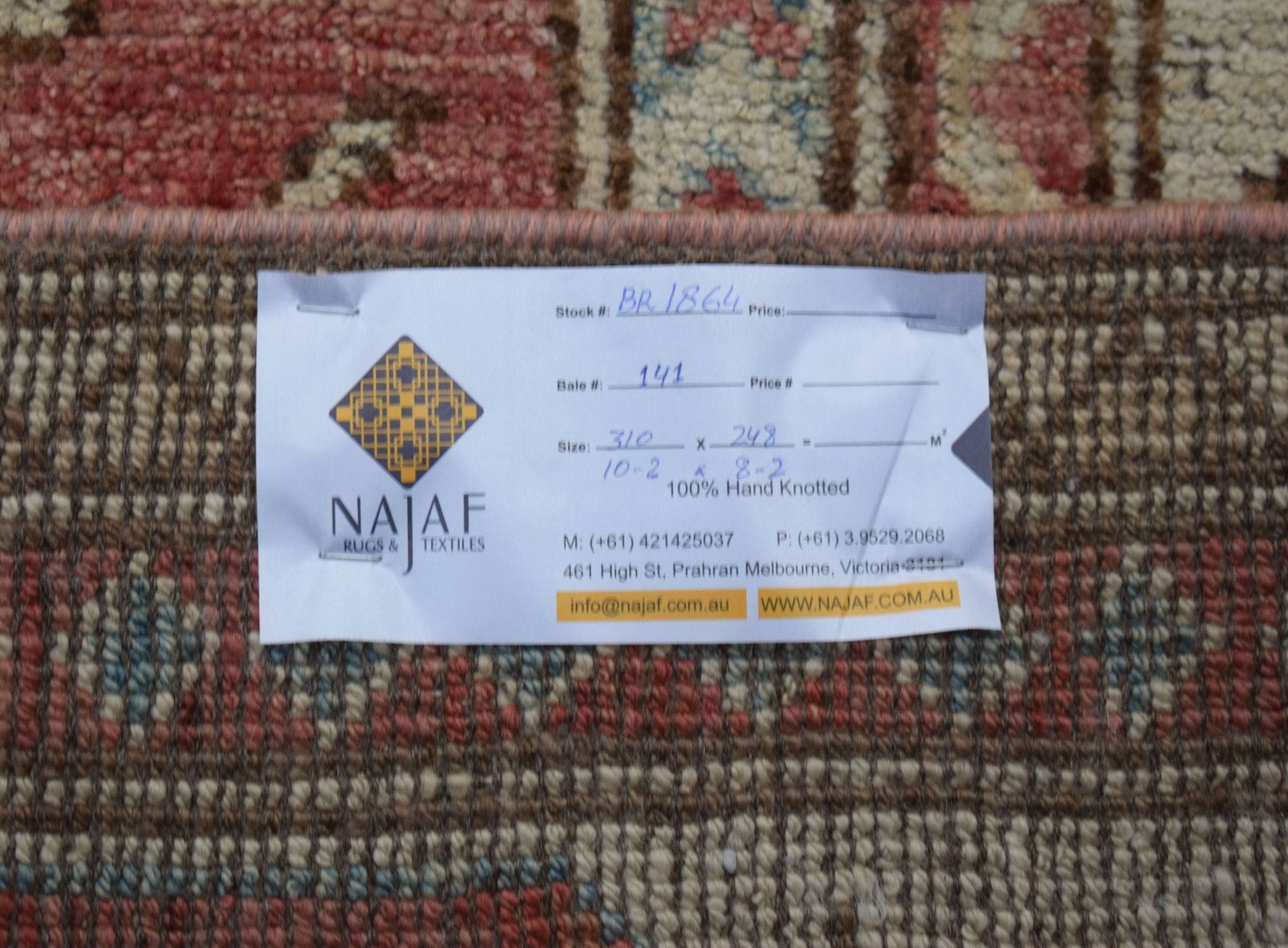 Handmade Transitional Oushak Rug | 310 x 248 cm | 10'2" x 8'2" - Najaf Rugs & Textile