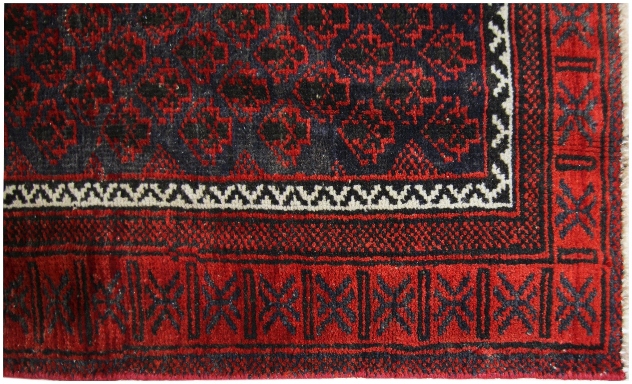 Handmade Tribal Afghan Balouch Prayer Rug | 128 x 83 cm | 4'2" x 2'9" - Najaf Rugs & Textile