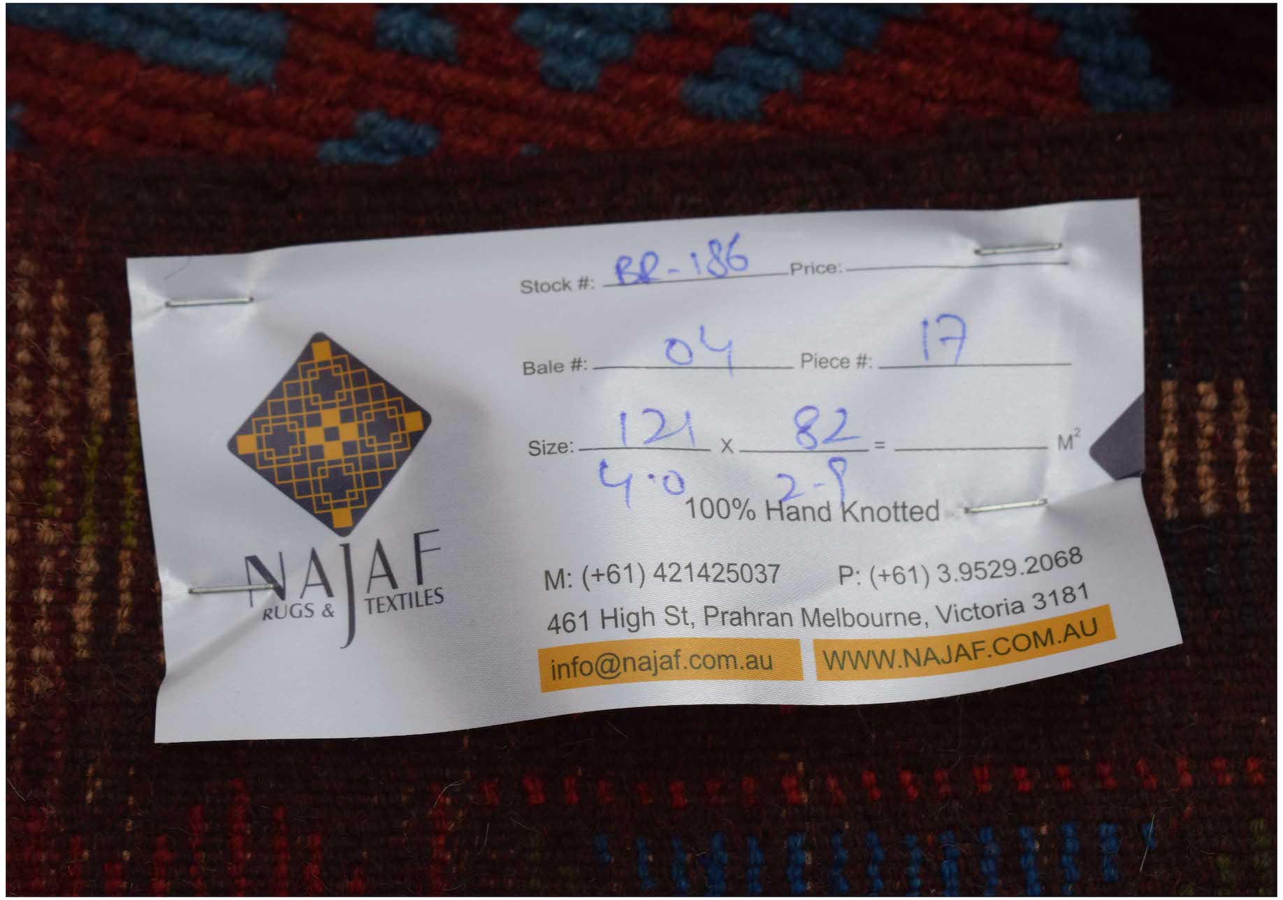 Handmade Tribal Afghan Balouch Rug | 121 x 82 cm | 4' x 2'9" - Najaf Rugs & Textile