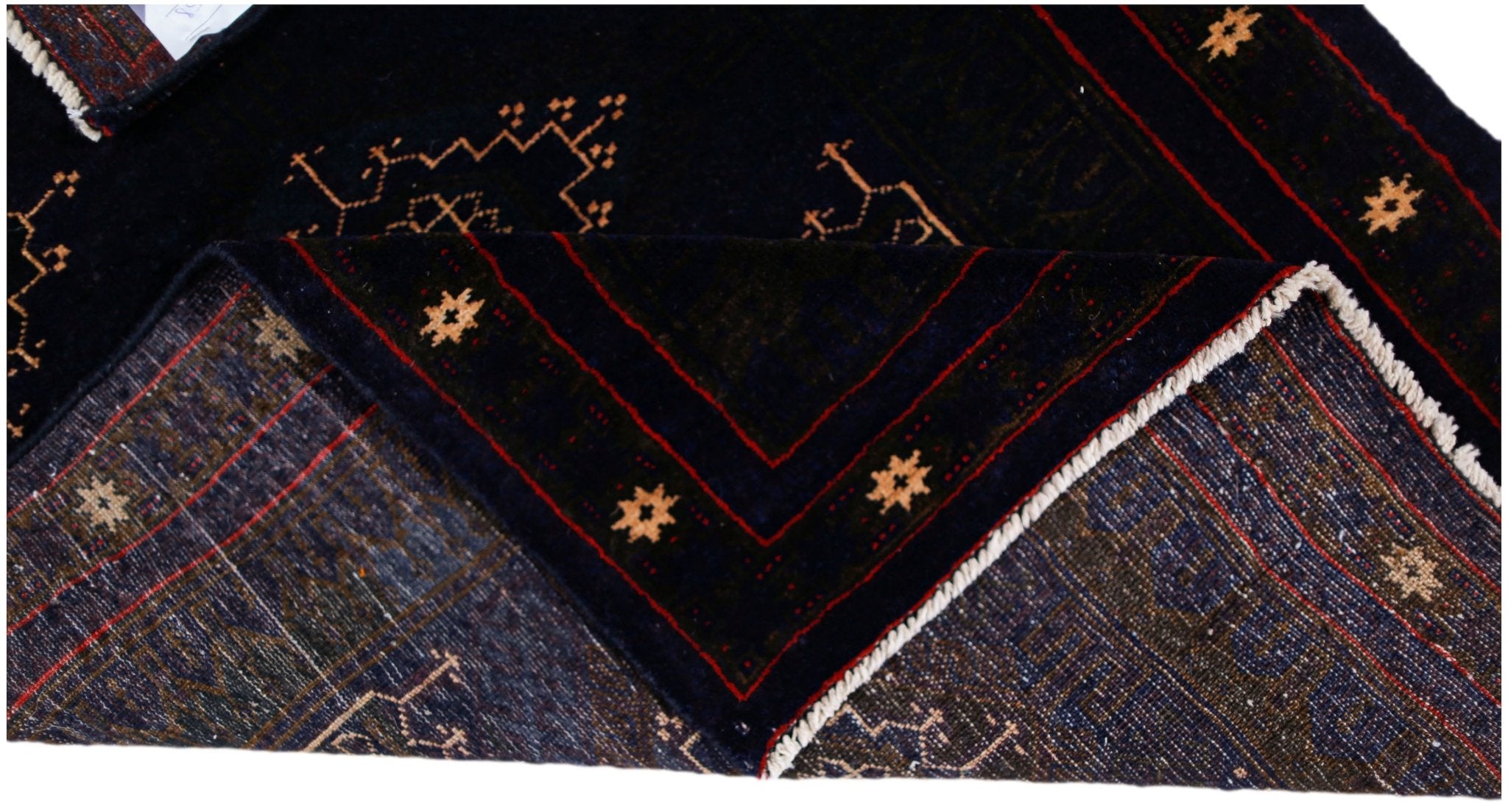 Handmade Tribal Afghan Balouch Rug | 132 x 88 cm | 4'4" x 2'11" - Najaf Rugs & Textile