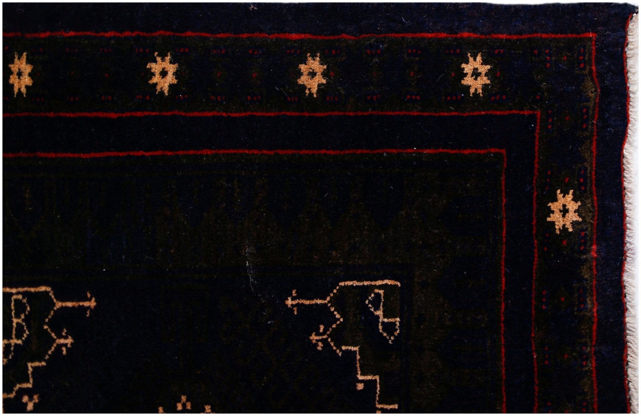 Handmade Tribal Afghan Balouch Rug | 132 x 88 cm | 4'4" x 2'11" - Najaf Rugs & Textile