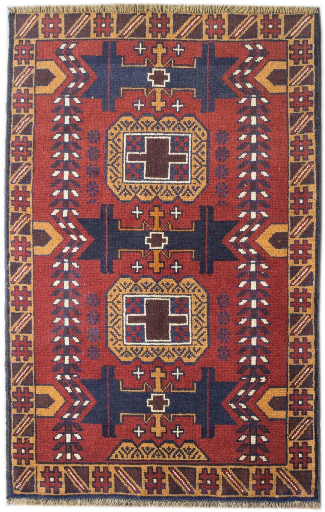 Handmade Tribal Afghan Balouch Rug | 133 x 86 cm | 4'3" x 2'8" - Najaf Rugs & Textile