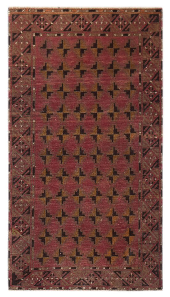 Handmade Tribal Afghan Balouch Rug | 191 x 105 cm | 6'3" x 3'5" - Najaf Rugs & Textile