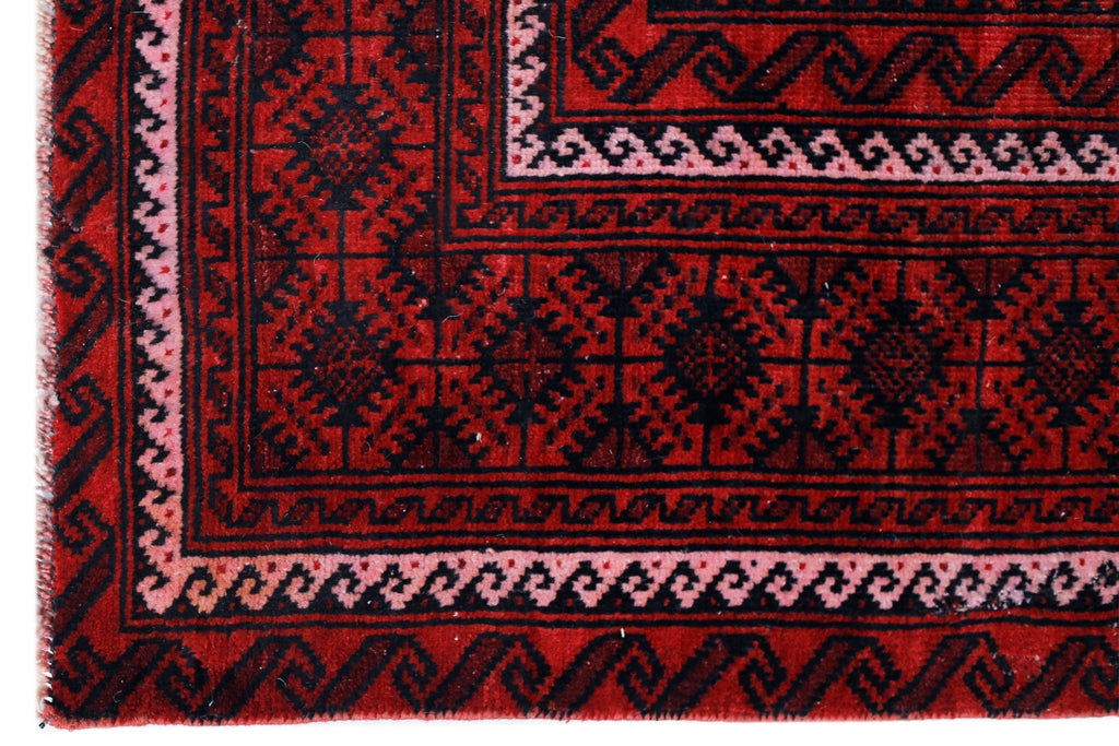 Handmade Tribal Afghan Balouch Rug | 229 x 123 cm | 7'6" x 4' - Najaf Rugs & Textile