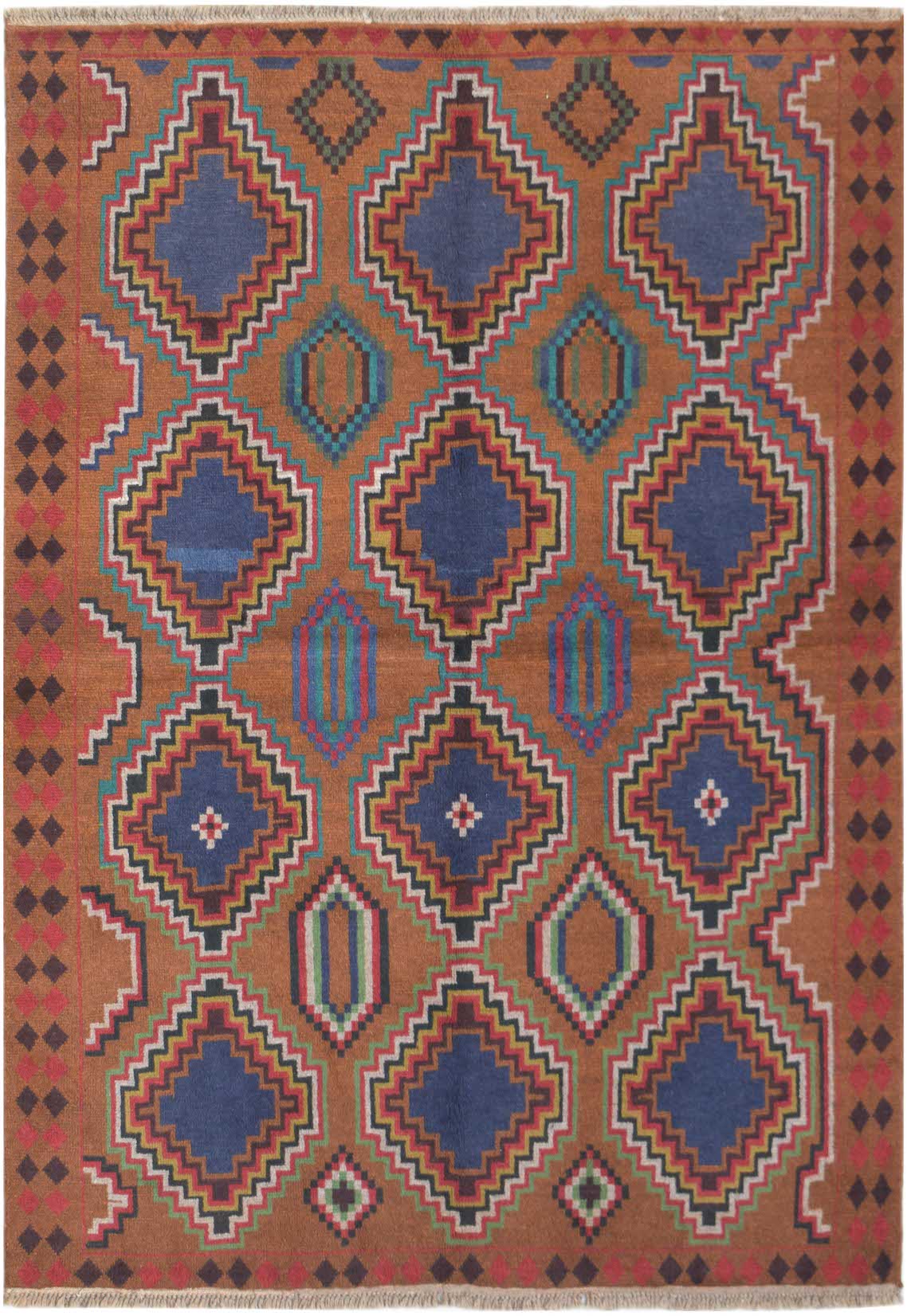 Handmade Tribal Afghan Balouch Rug | 236 x 177 cm | 7'9" x 5'10" - Najaf Rugs & Textile