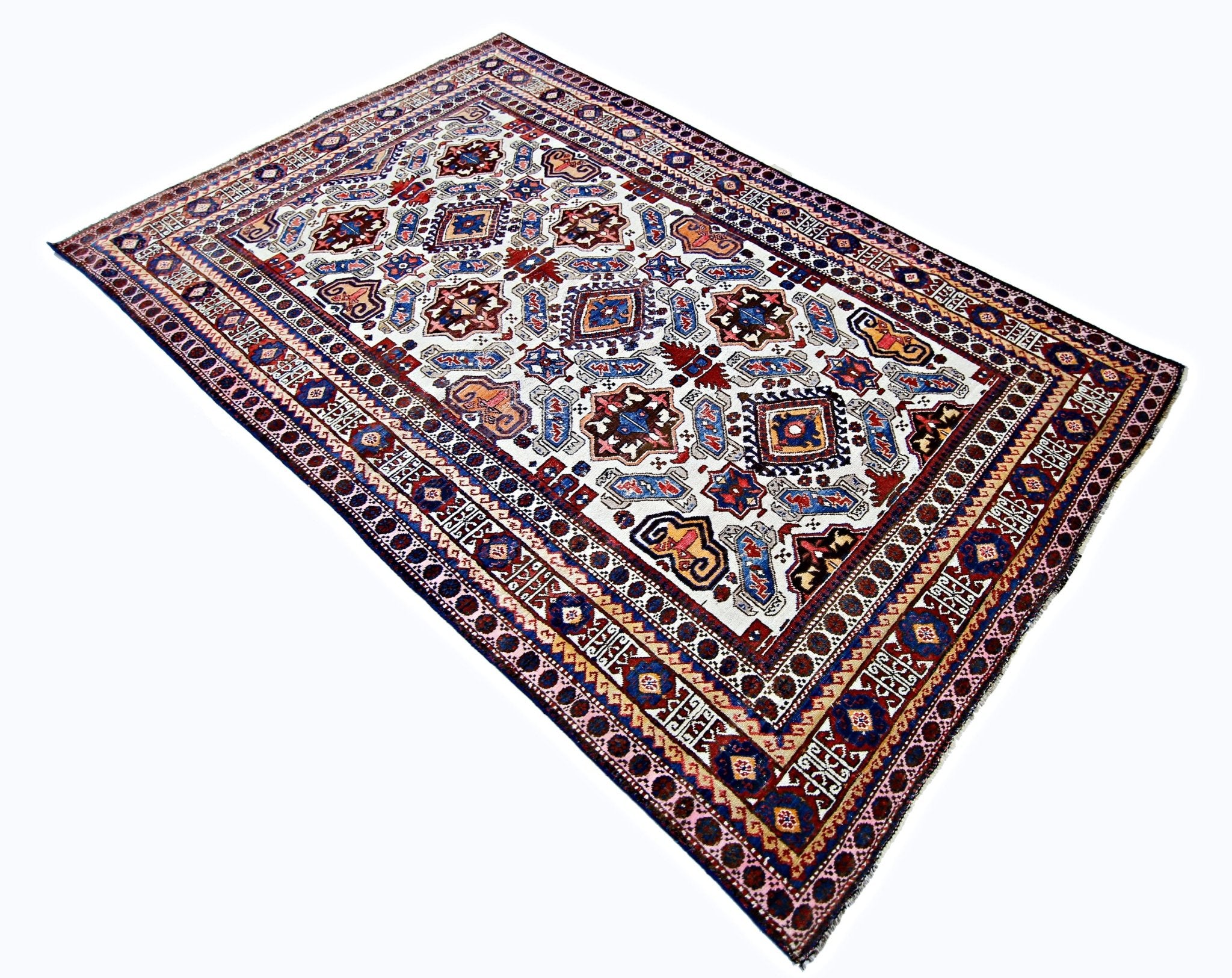 Handmade Tribal Afghan Balouch Rug | 256 x 155 cm | 8'5" x 5'1" - Najaf Rugs & Textile