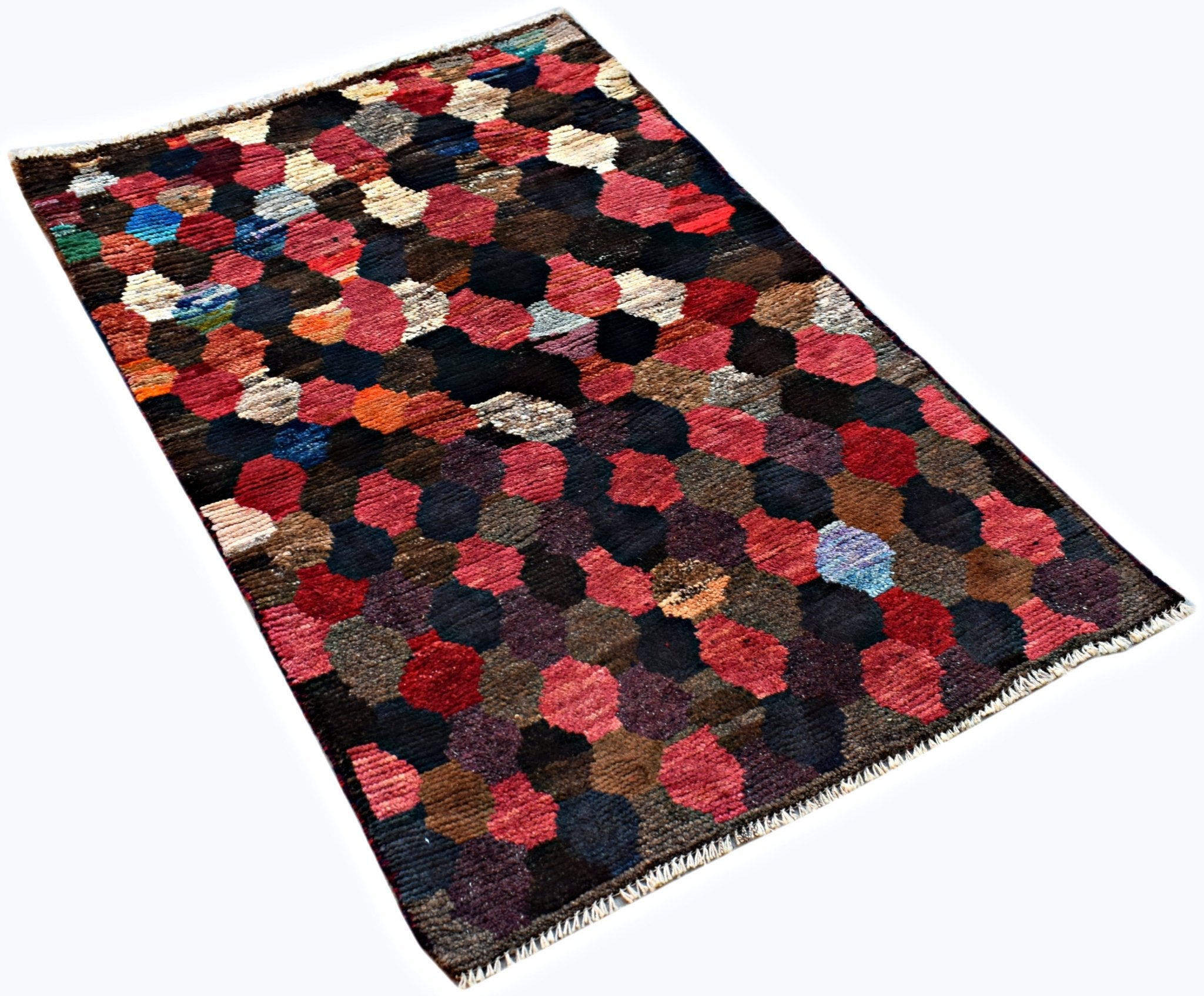 Handmade Tribal Afghan Berber Rug | 131 x 88 cm | 4'3" x 2'11" - Najaf Rugs & Textile