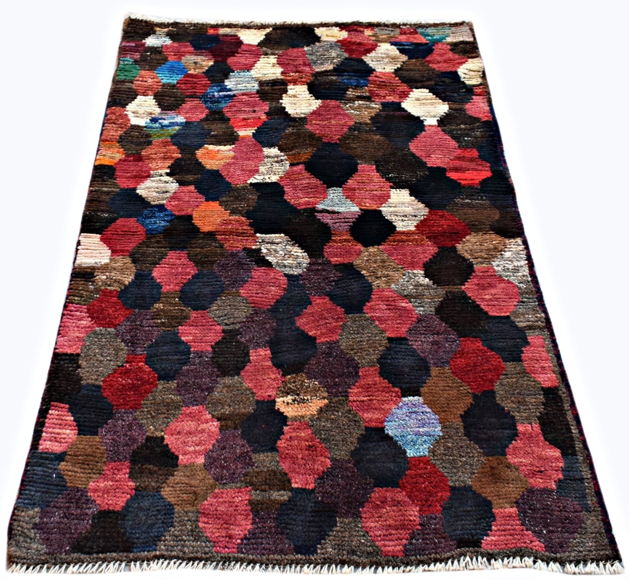 Handmade Tribal Afghan Berber Rug | 131 x 88 cm | 4'3" x 2'11" - Najaf Rugs & Textile