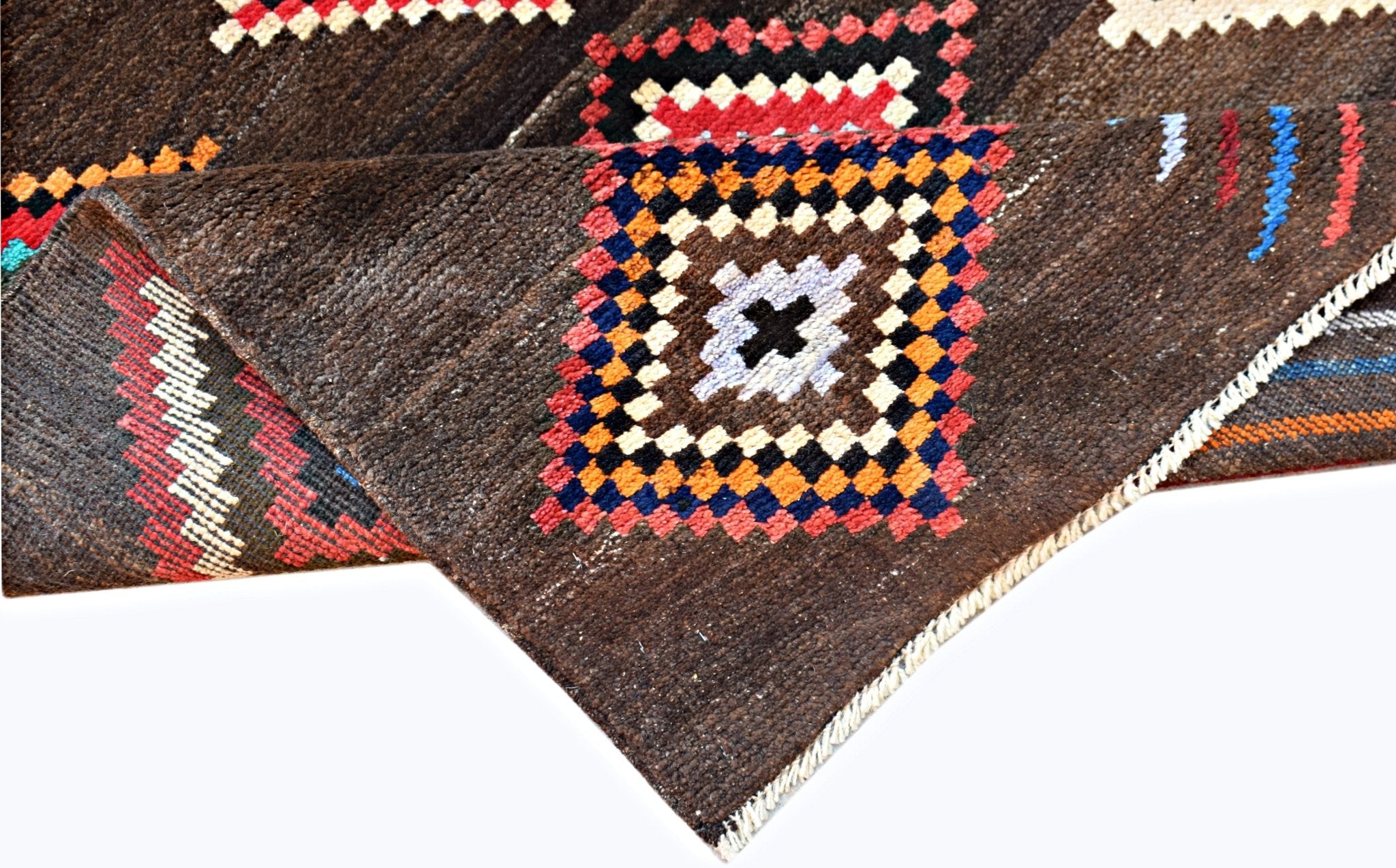 Handmade Tribal Afghan Berber Rug | 138 x 96 cm | 4'6" x 3'2" - Najaf Rugs & Textile