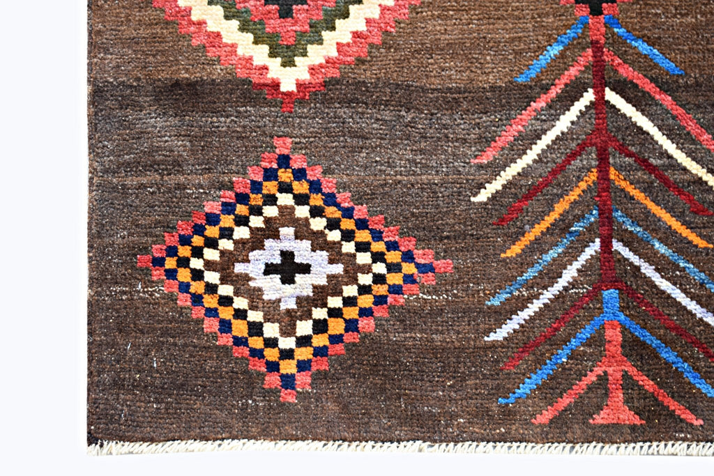 Handmade Tribal Afghan Berber Rug | 138 x 96 cm | 4'6" x 3'2" - Najaf Rugs & Textile