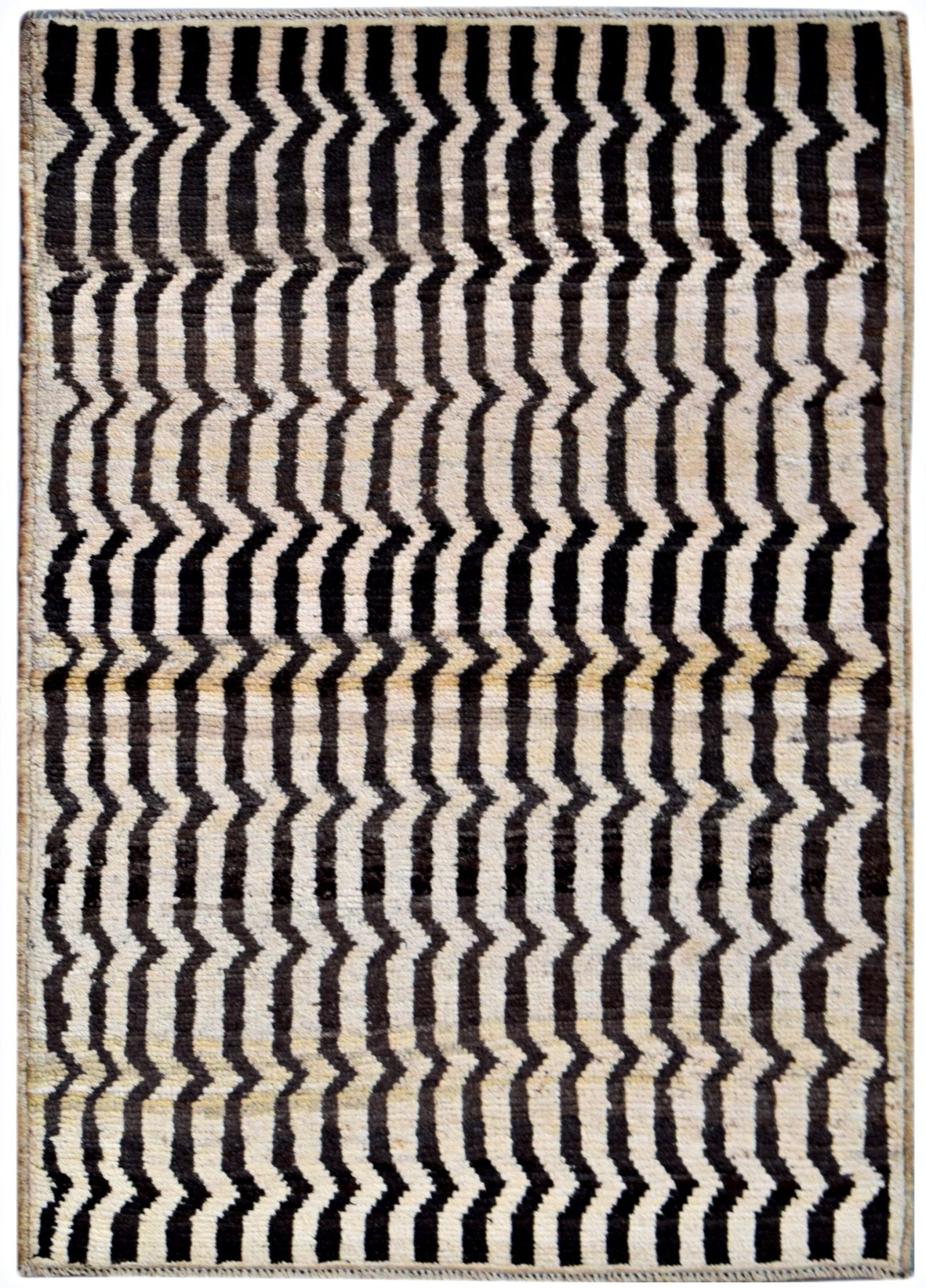 Handmade Tribal Afghan Berber Rug | 145 x 93 cm | 4'10" x 3' - Najaf Rugs & Textile