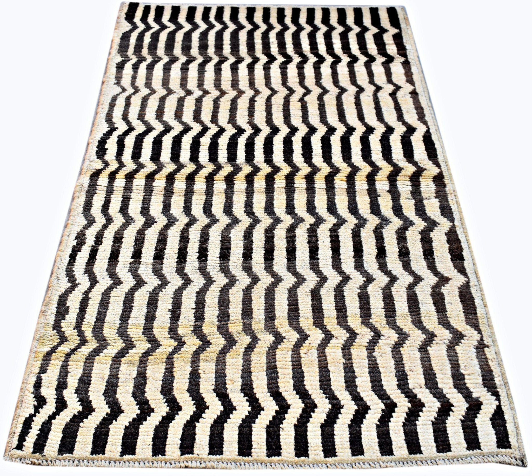 Handmade Tribal Afghan Berber Rug | 145 x 93 cm | 4'10" x 3' - Najaf Rugs & Textile