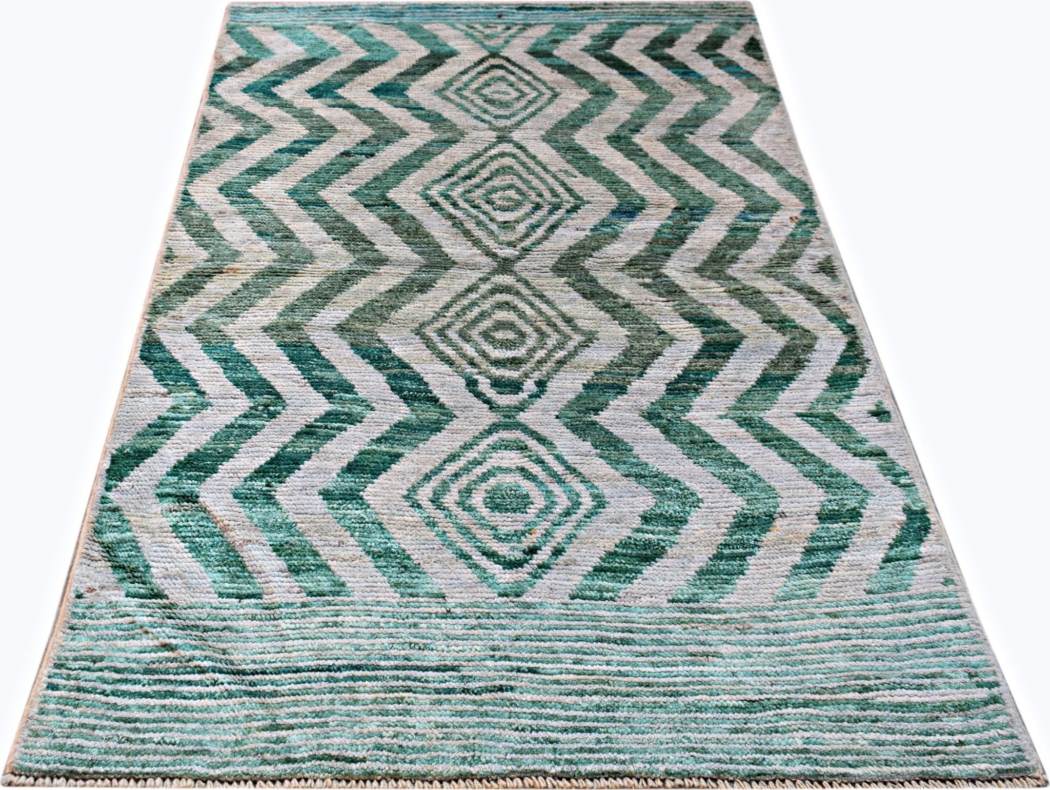 Handmade Tribal Afghan Berber Rug | 173 x 109 cm | 5'8" x 3'7" - Najaf Rugs & Textile