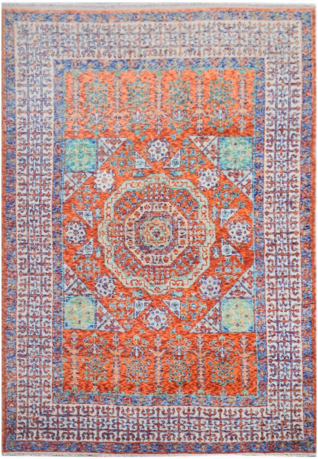 Handmade Tribal Afghan Mamluk Rug | 238 x 170 cm | 7'8" x 5'5" - Najaf Rugs & Textile