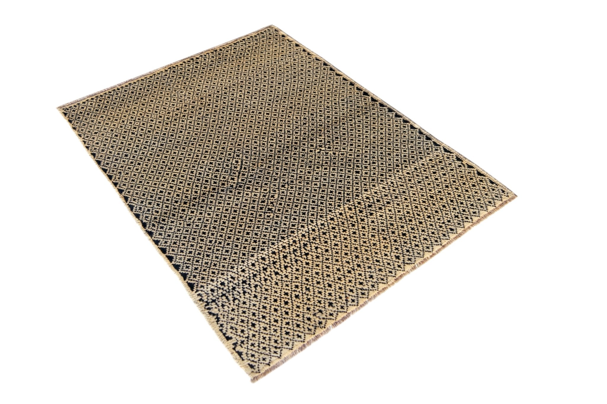 Handmade Tribal Afghan Rug | 119 x 87 cm | 3'11" x 2'10" - Najaf Rugs & Textile