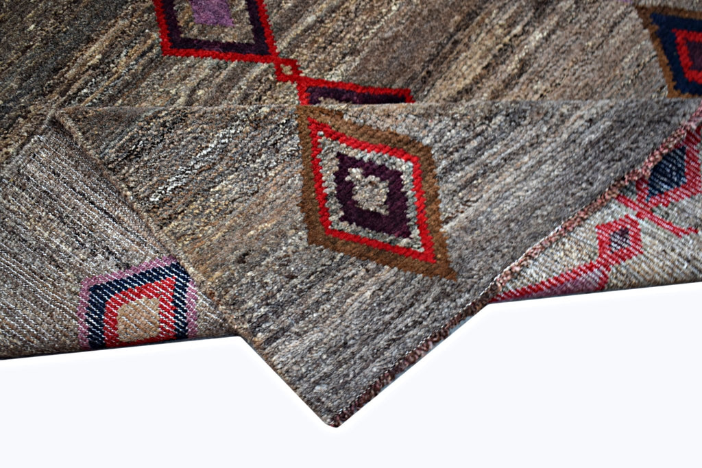 Handmade Tribal Afghan Rug | 130 x 116 cm | 4' x 3'10" - Najaf Rugs & Textile