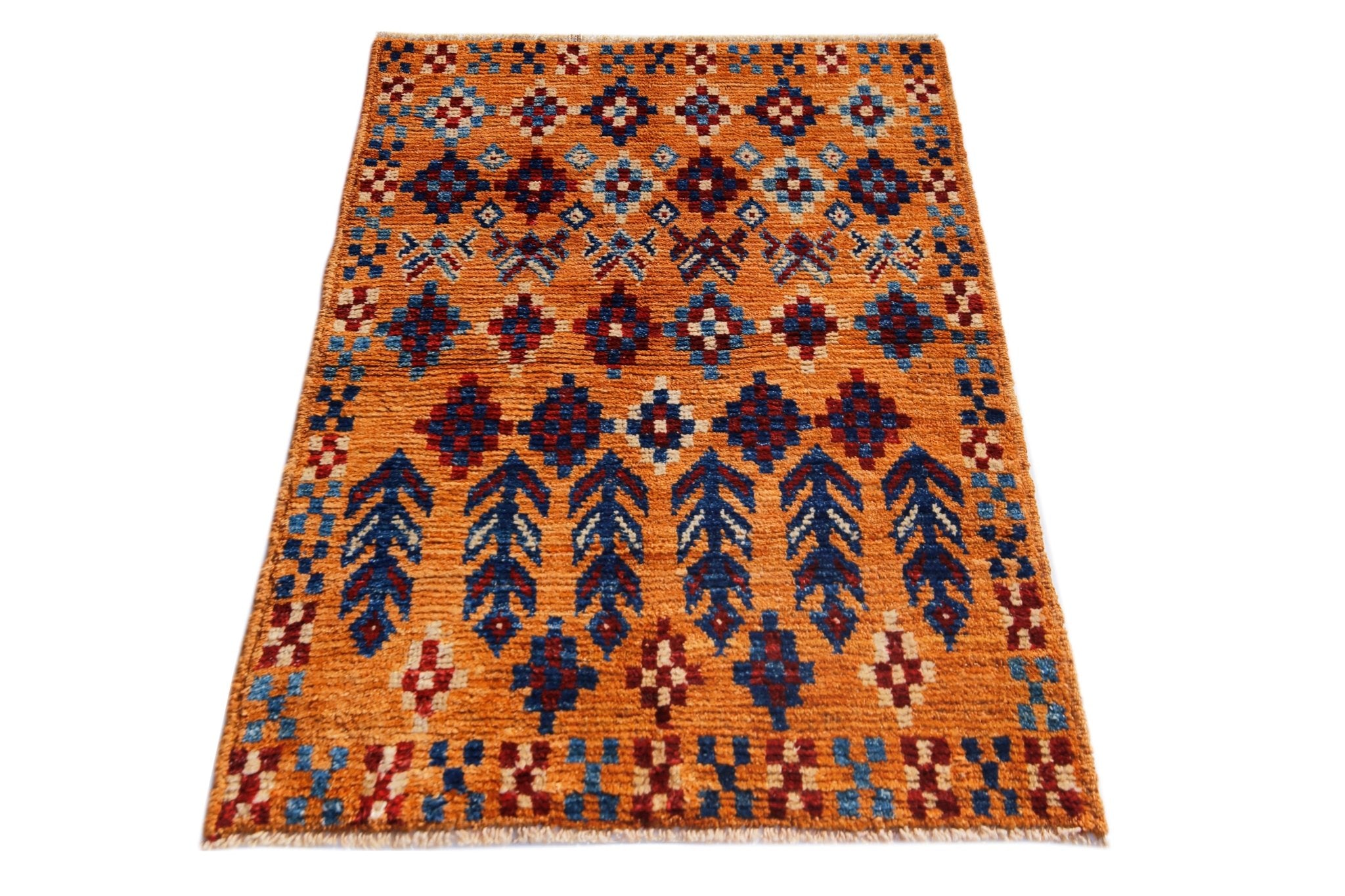 Handmade Tribal Afghan Rug | 132 x 94 cm | 4'4" x 3'1" - Najaf Rugs & Textile