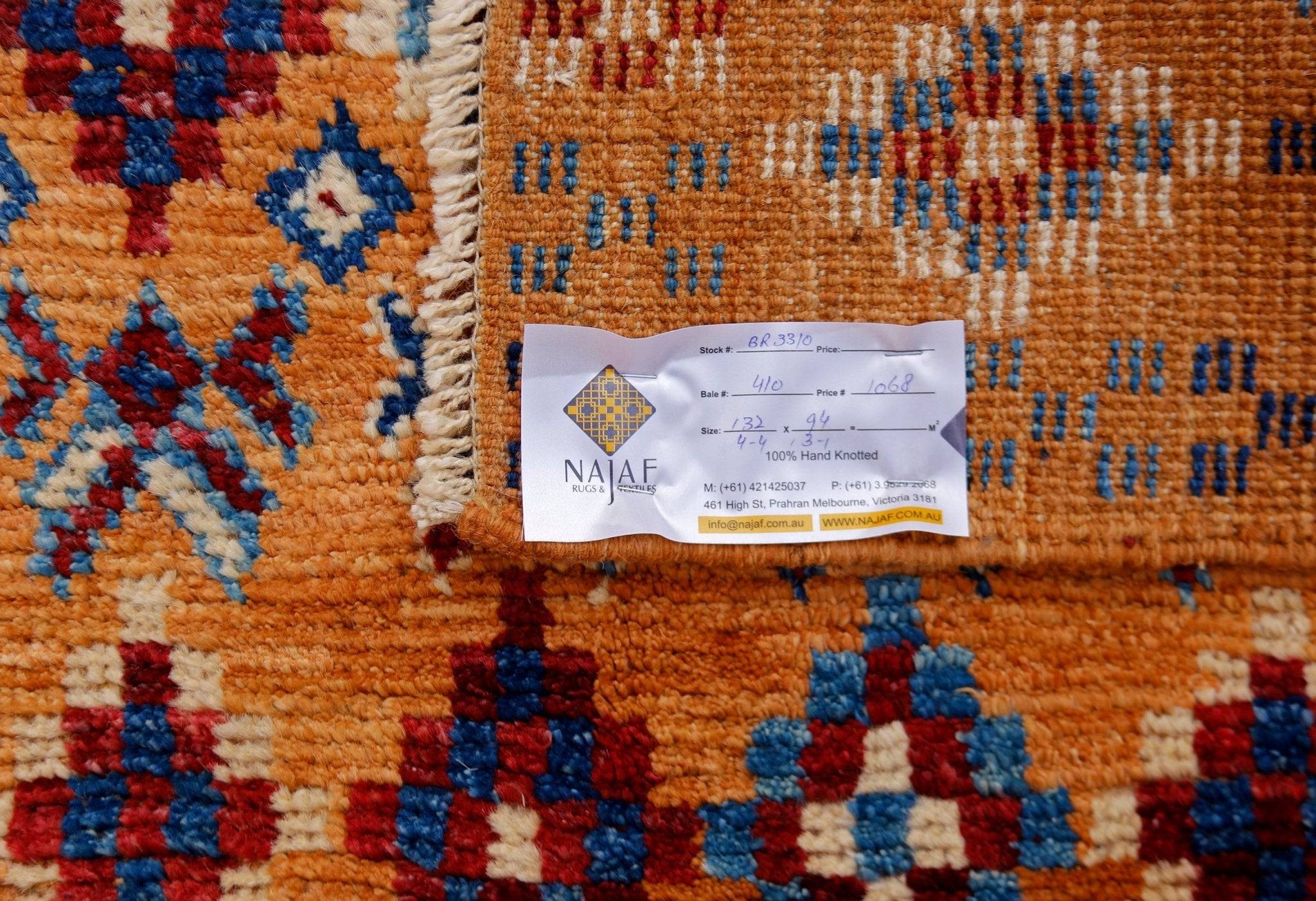 Handmade Tribal Afghan Rug | 132 x 94 cm | 4'4" x 3'1" - Najaf Rugs & Textile
