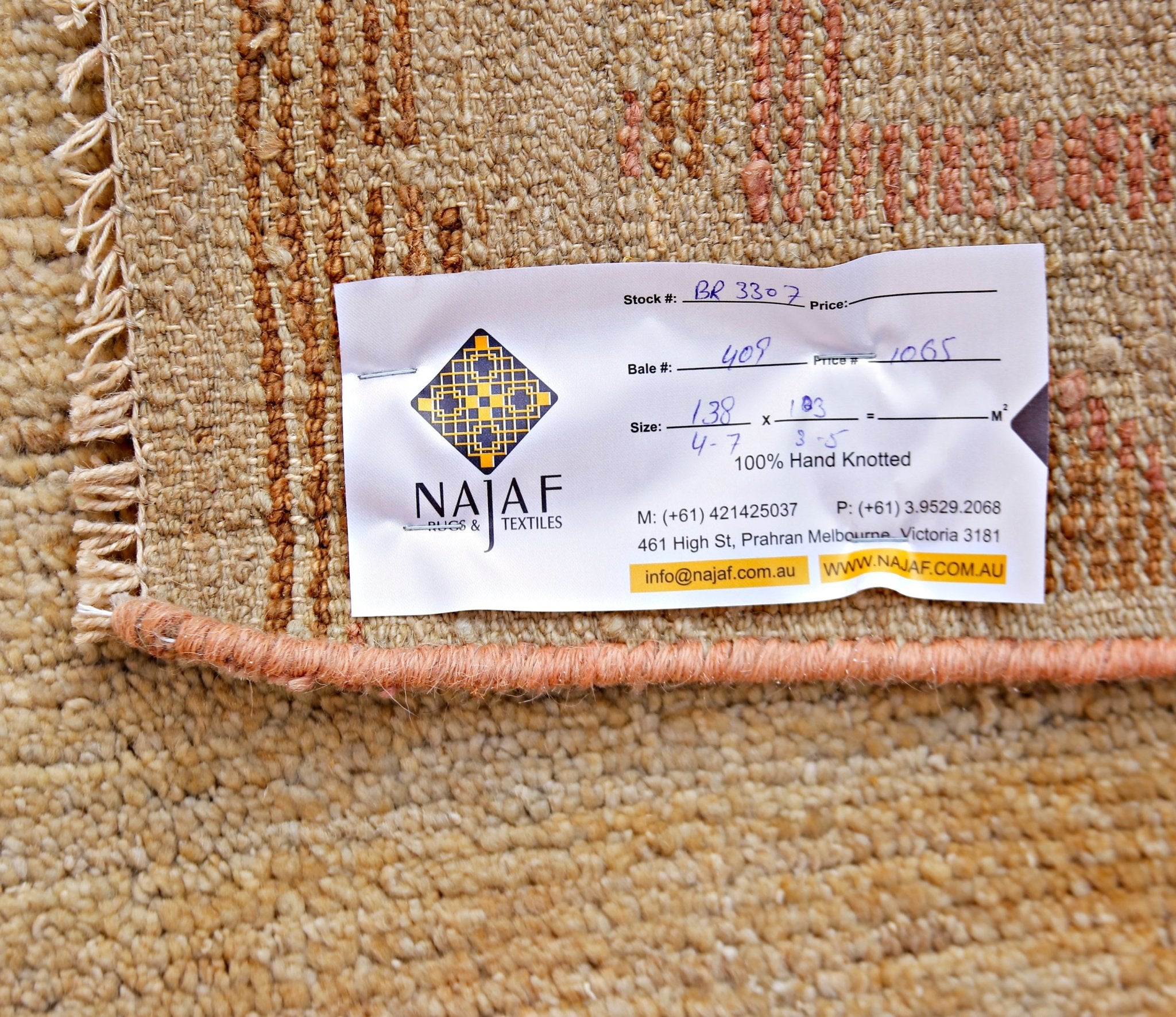 Handmade Tribal Afghan Rug | 138 x 103 cm | 4'7" x 3'5" - Najaf Rugs & Textile