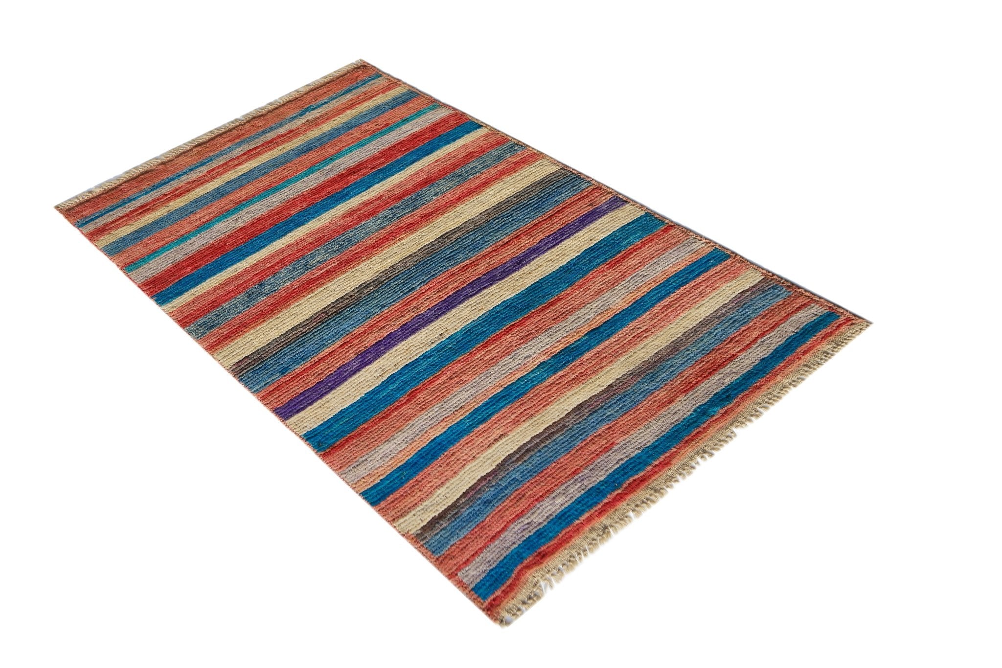 Handmade Tribal Afghan Rug | 142 x 84 cm | 4'8" x 2'9" - Najaf Rugs & Textile
