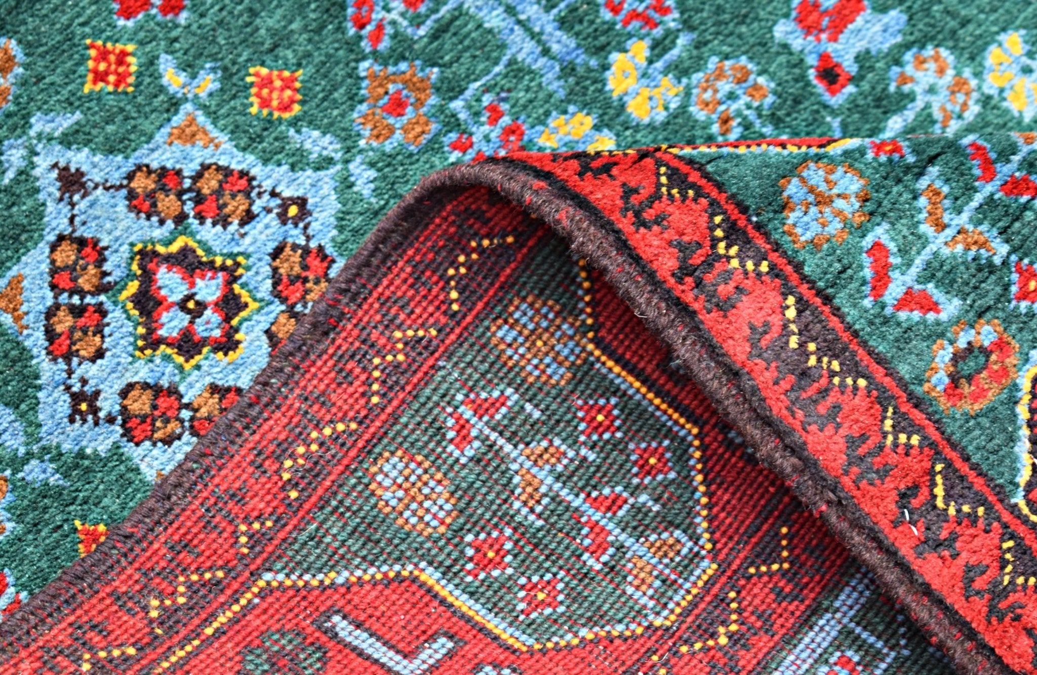 Handmade Tribal Afghan Rug | 147 x 106 cm | 4'10" x 3'6" - Najaf Rugs & Textile