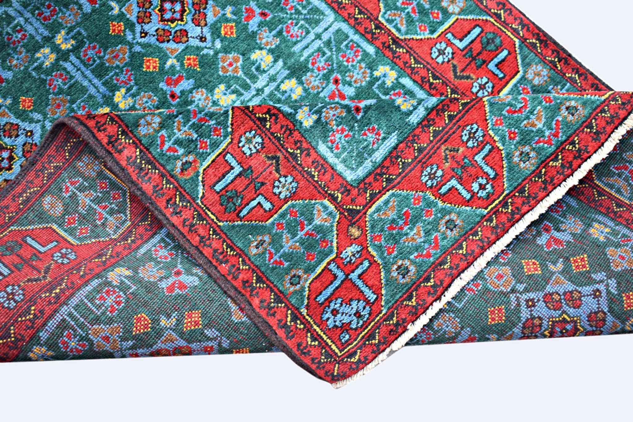 Handmade Tribal Afghan Rug | 147 x 106 cm | 4'10" x 3'6" - Najaf Rugs & Textile