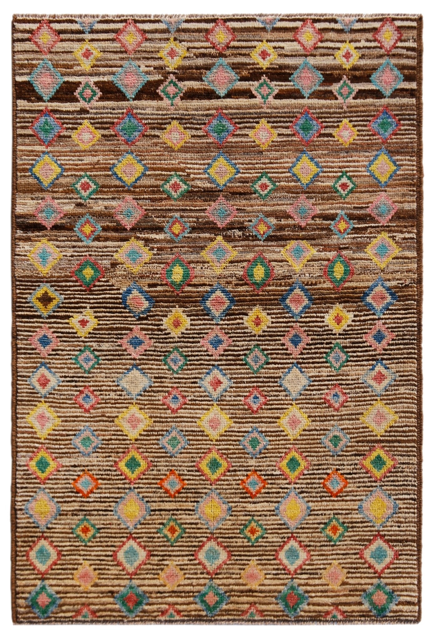 Handmade Tribal Afghan Rug | 150 x 102 cm | 4'11" x 3'4" - Najaf Rugs & Textile