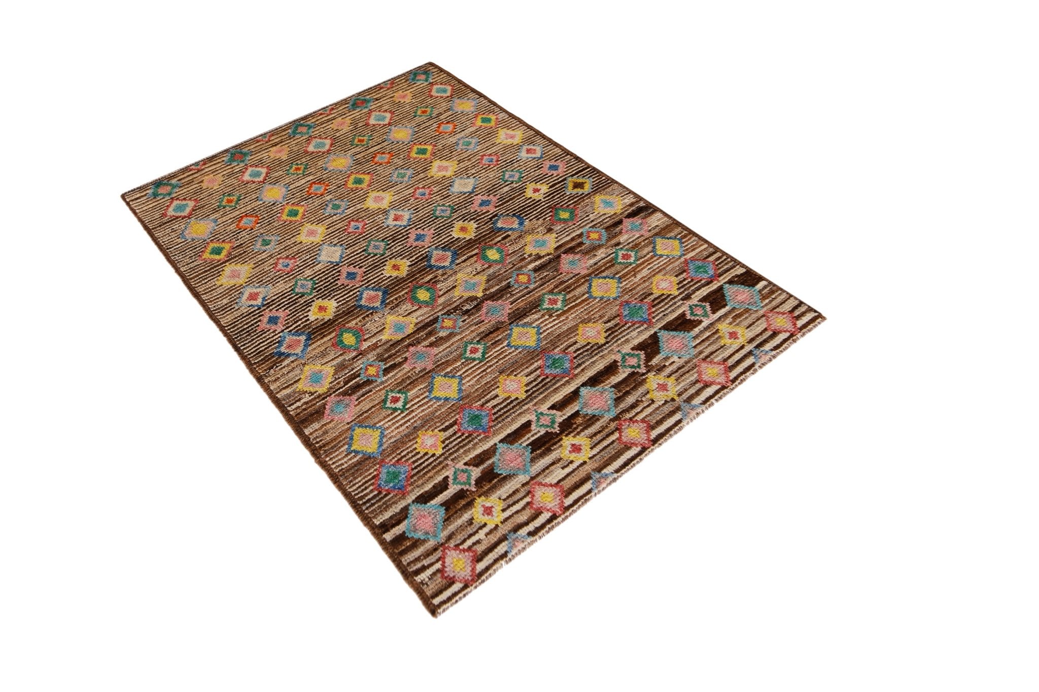 Handmade Tribal Afghan Rug | 150 x 102 cm | 4'11" x 3'4" - Najaf Rugs & Textile