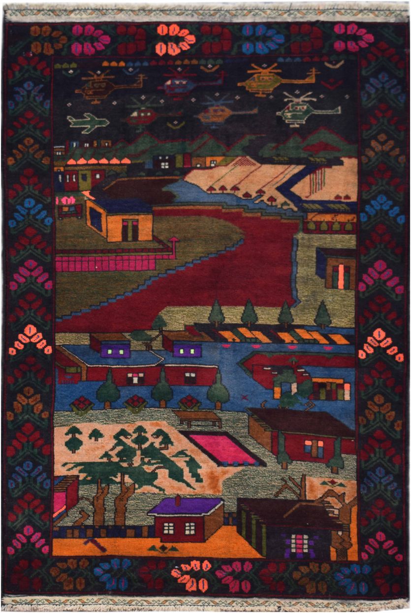 Handmade Tribal Afghan Rug | 150 x 96 cm | 4'9" x 3'14" - Najaf Rugs & Textile