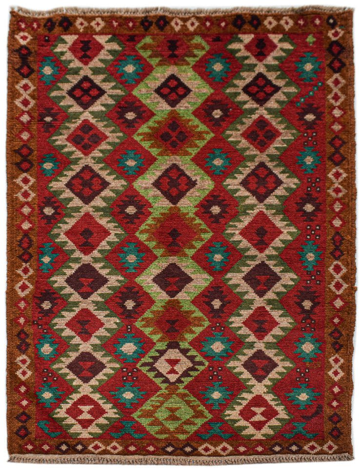 Handmade Tribal Afghan Rug | 153 x 98 cm | 5' x 3'3" - Najaf Rugs & Textile