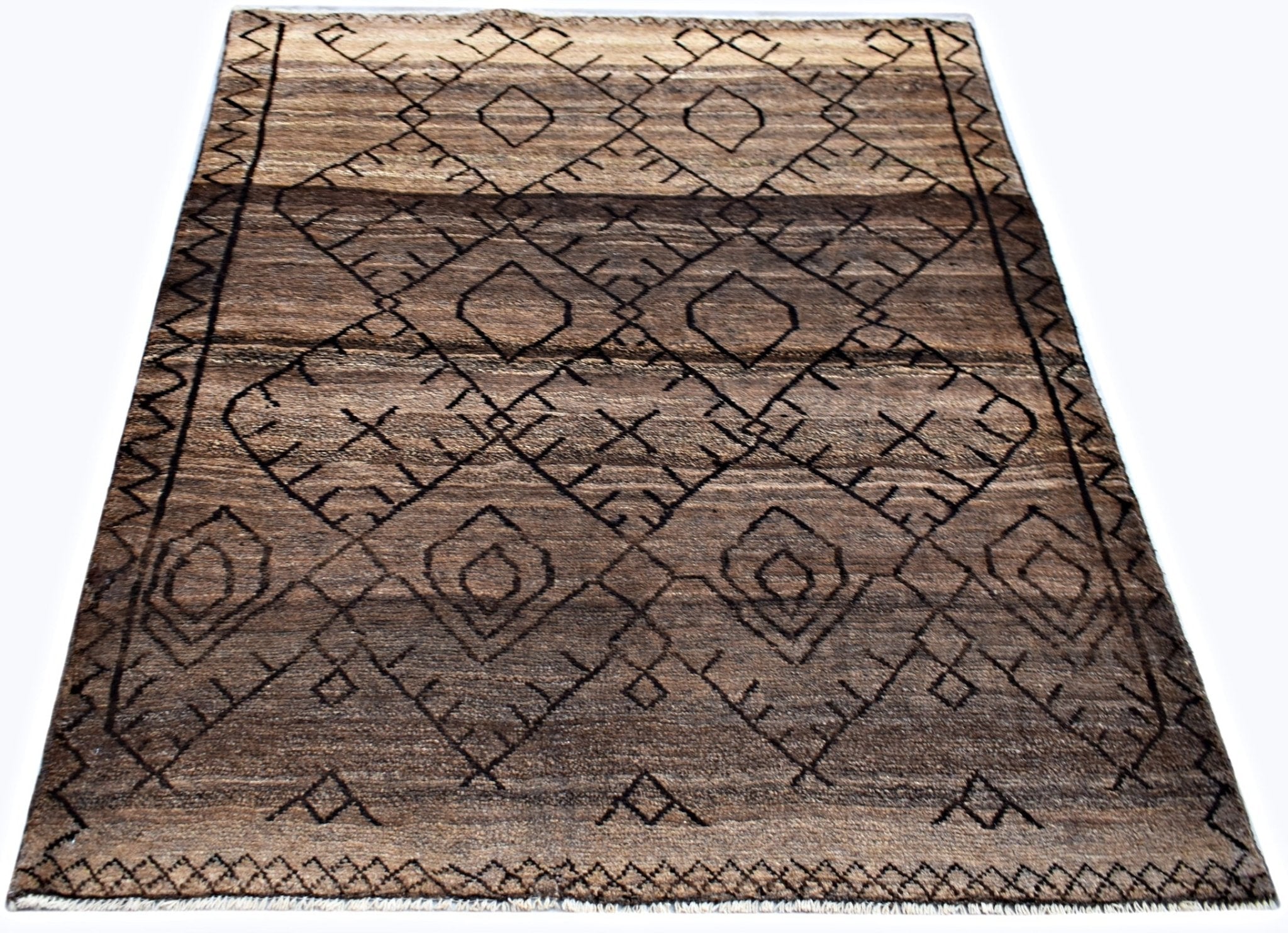 Handmade Tribal Afghan Rug | 156 x 125 cm | 5'2" x 4'2" - Najaf Rugs & Textile