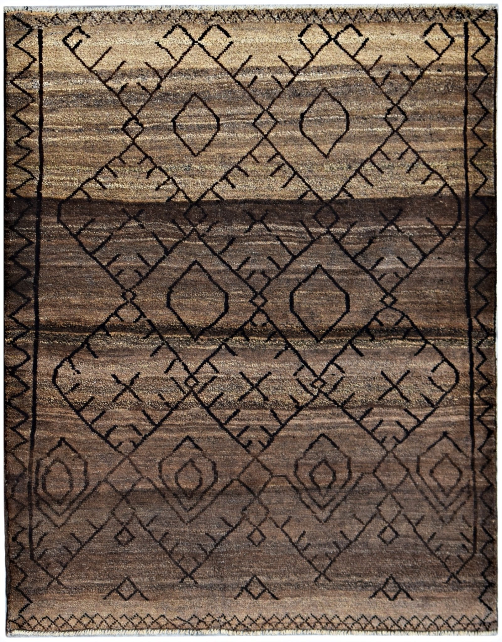 Handmade Tribal Afghan Rug | 156 x 125 cm | 5'2" x 4'2" - Najaf Rugs & Textile