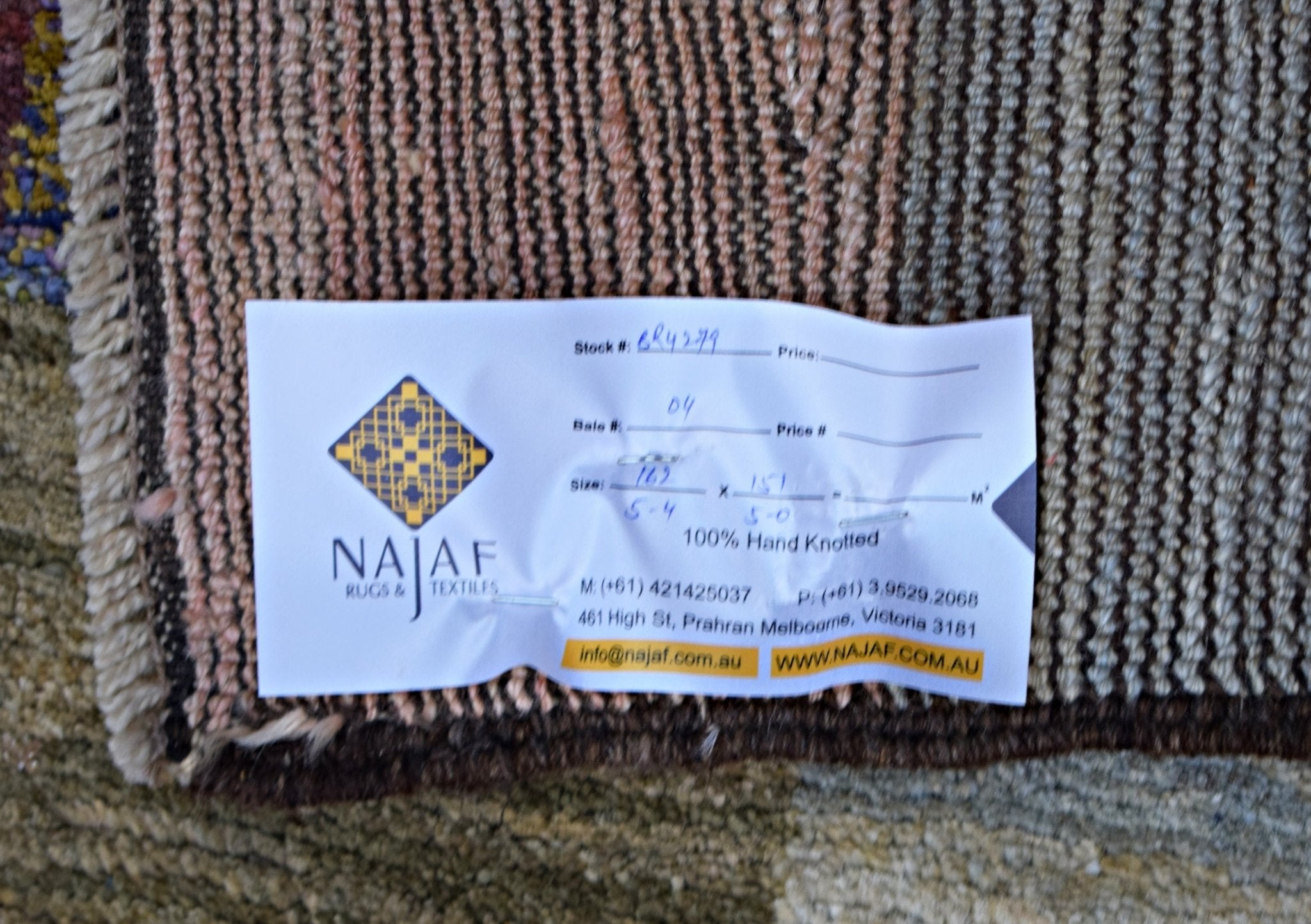 Handmade Tribal Afghan Rug | 162 x 151 cm | 5'4" x 5' - Najaf Rugs & Textile