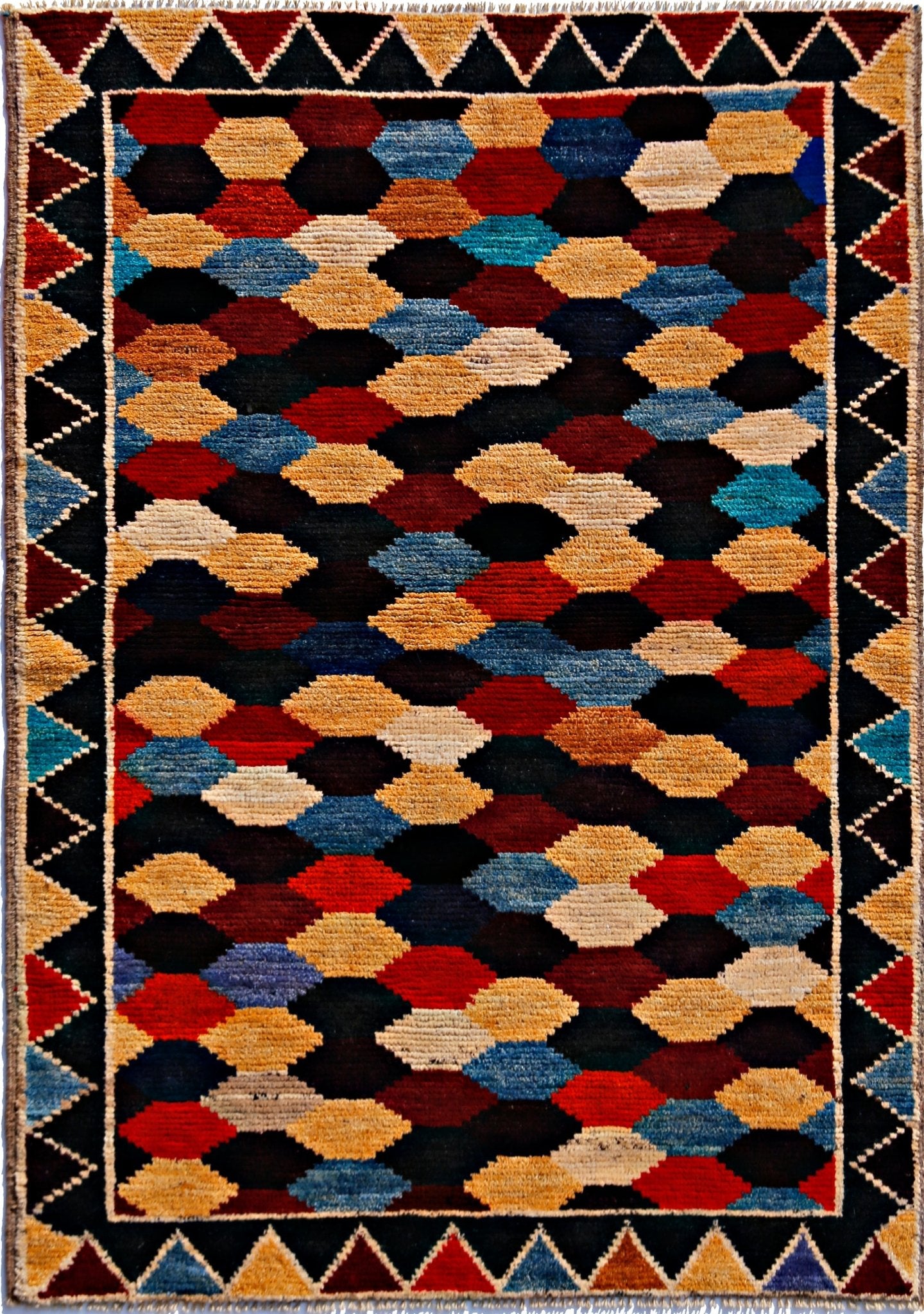 Handmade Tribal Afghan Rug | 165 x 119 cm | 5'5" x 3'11" - Najaf Rugs & Textile