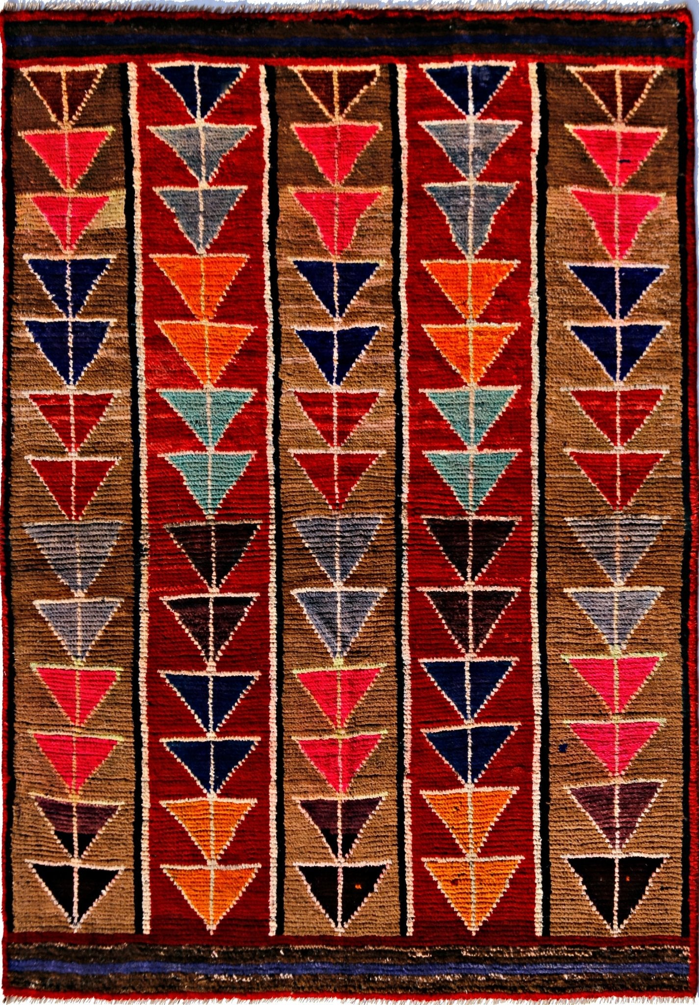 Handmade Tribal Afghan Rug | 169 x 121 cm | 5'7" x 4' - Najaf Rugs & Textile