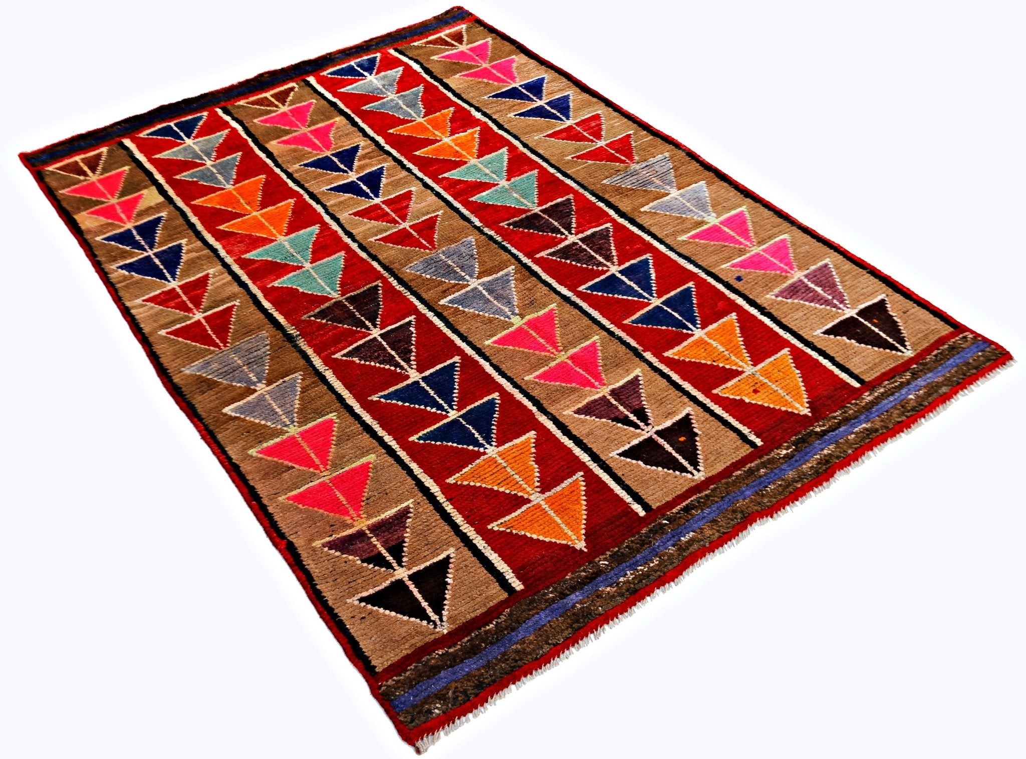 Handmade Tribal Afghan Rug | 169 x 121 cm | 5'7" x 4' - Najaf Rugs & Textile