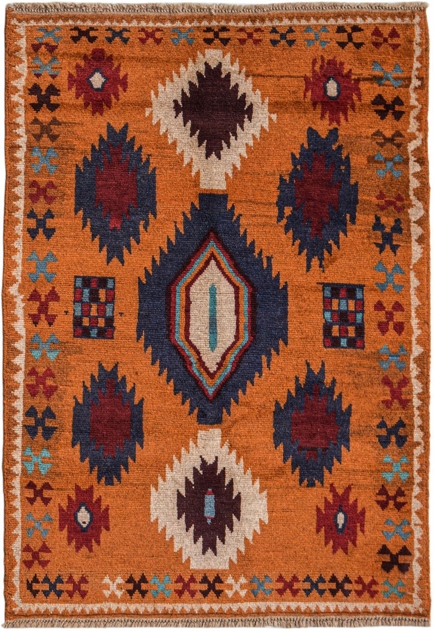 Handmade Tribal Afghan Rug | 172 x 120 cm | 5'8" x 3'11" - Najaf Rugs & Textile