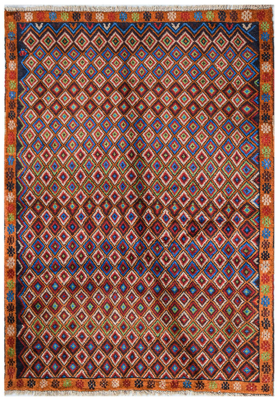 Handmade Tribal Afghan Rug | 178 x 126 cm | 5'10" x 4'2" - Najaf Rugs & Textile