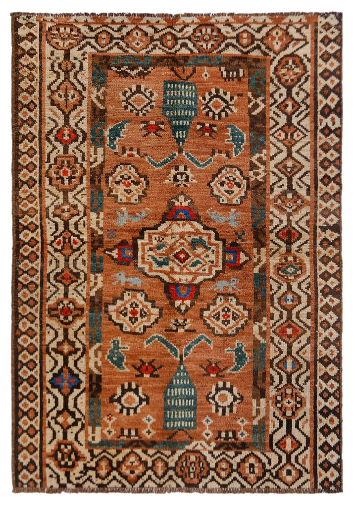 Handmade Tribal Afghan Rug | 229 x 171 cm | 7'6" x 5'8" - Najaf Rugs & Textile