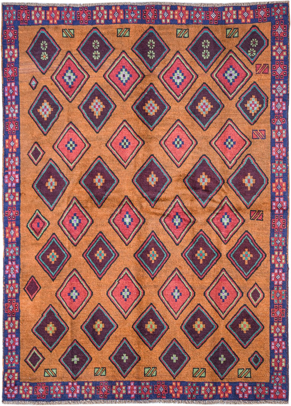 Handmade Tribal Afghan Rug | 239 x 179 cm | 7'10" x 5'10" - Najaf Rugs & Textile