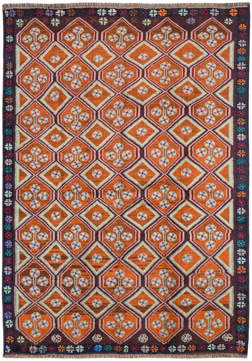 Handmade Tribal Afghan Rug | 247 x 177 cm | 7'10" x 5'10" - Najaf Rugs & Textile